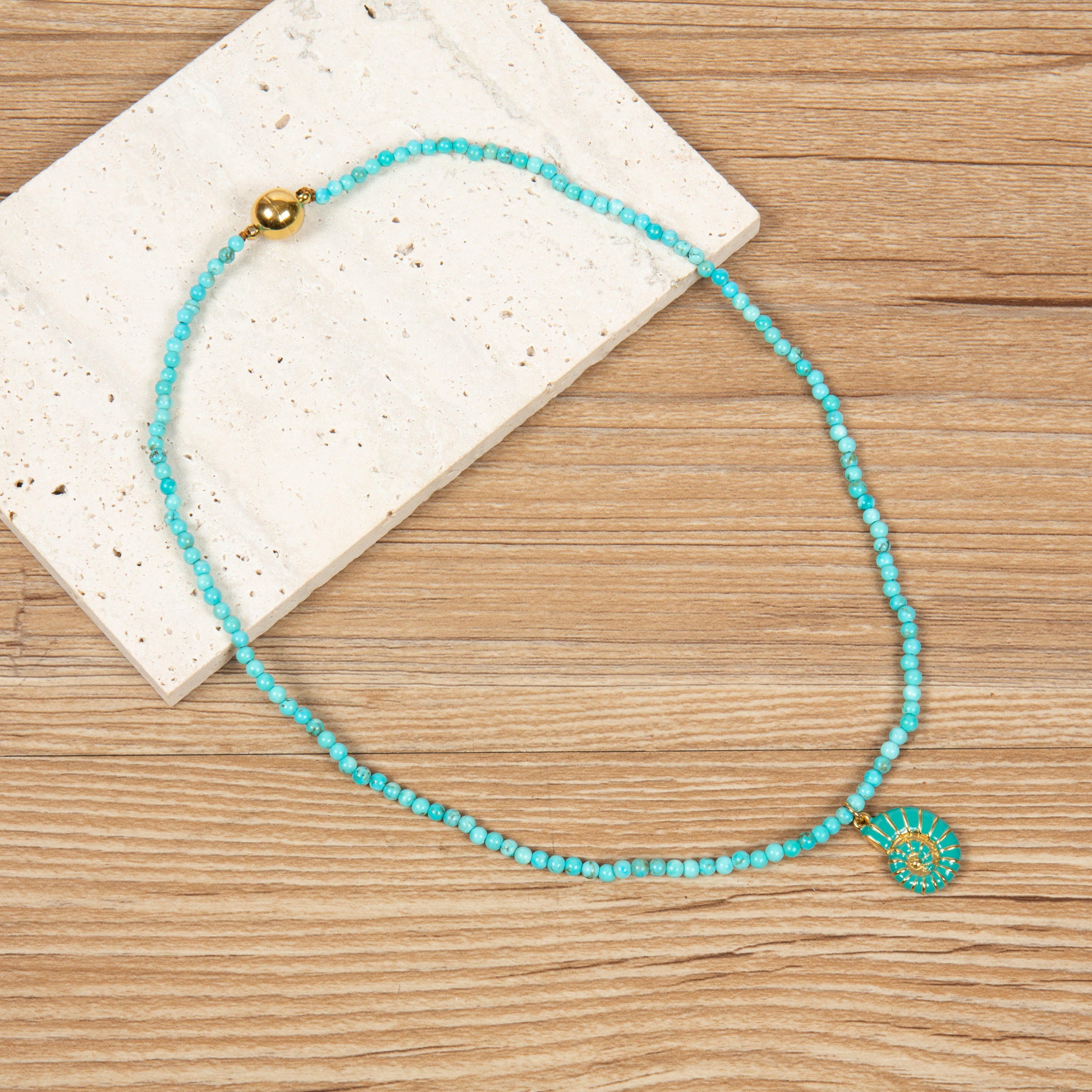 Cracked Turquoise Necklace N5912