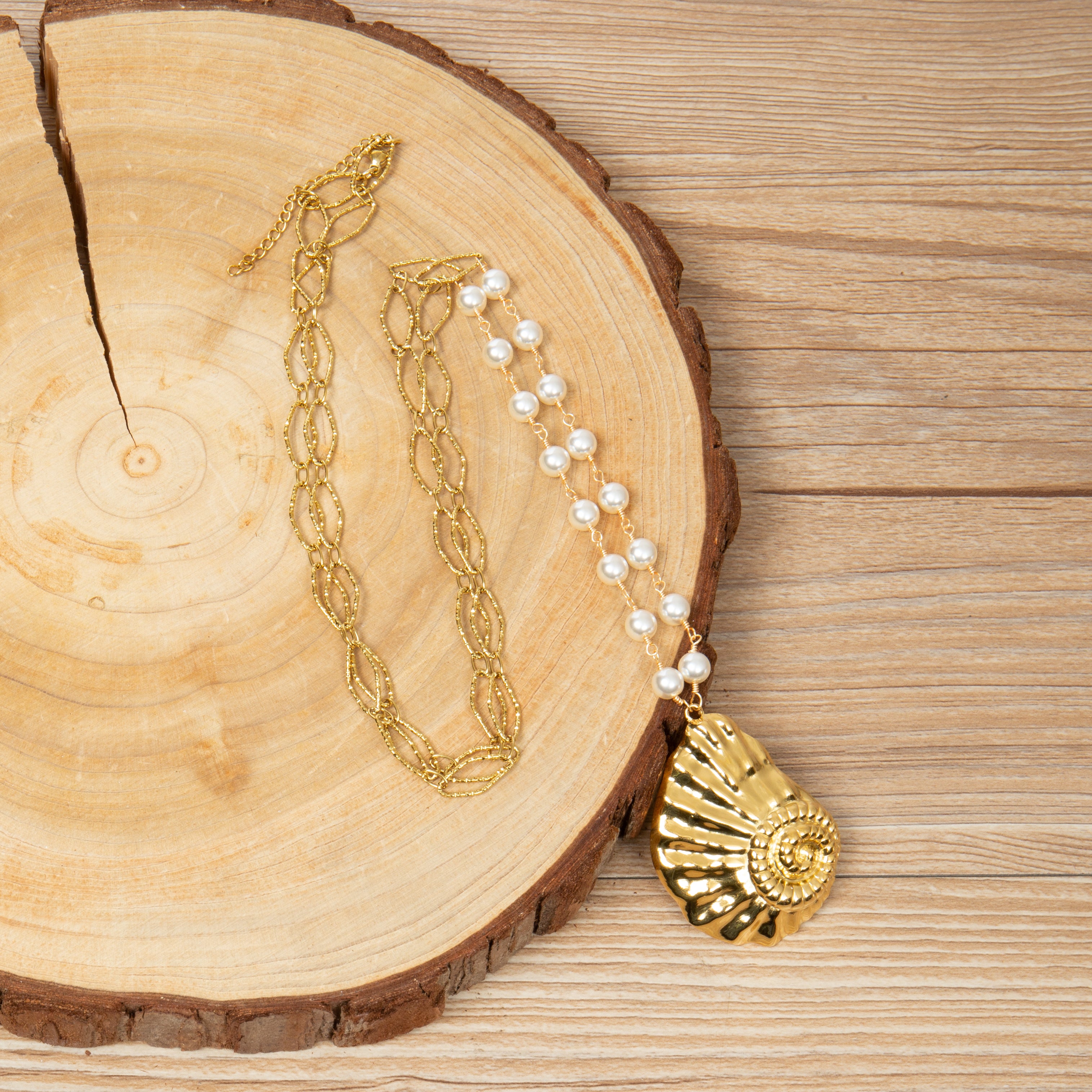 Conch Stainless Steel Necklace N5918