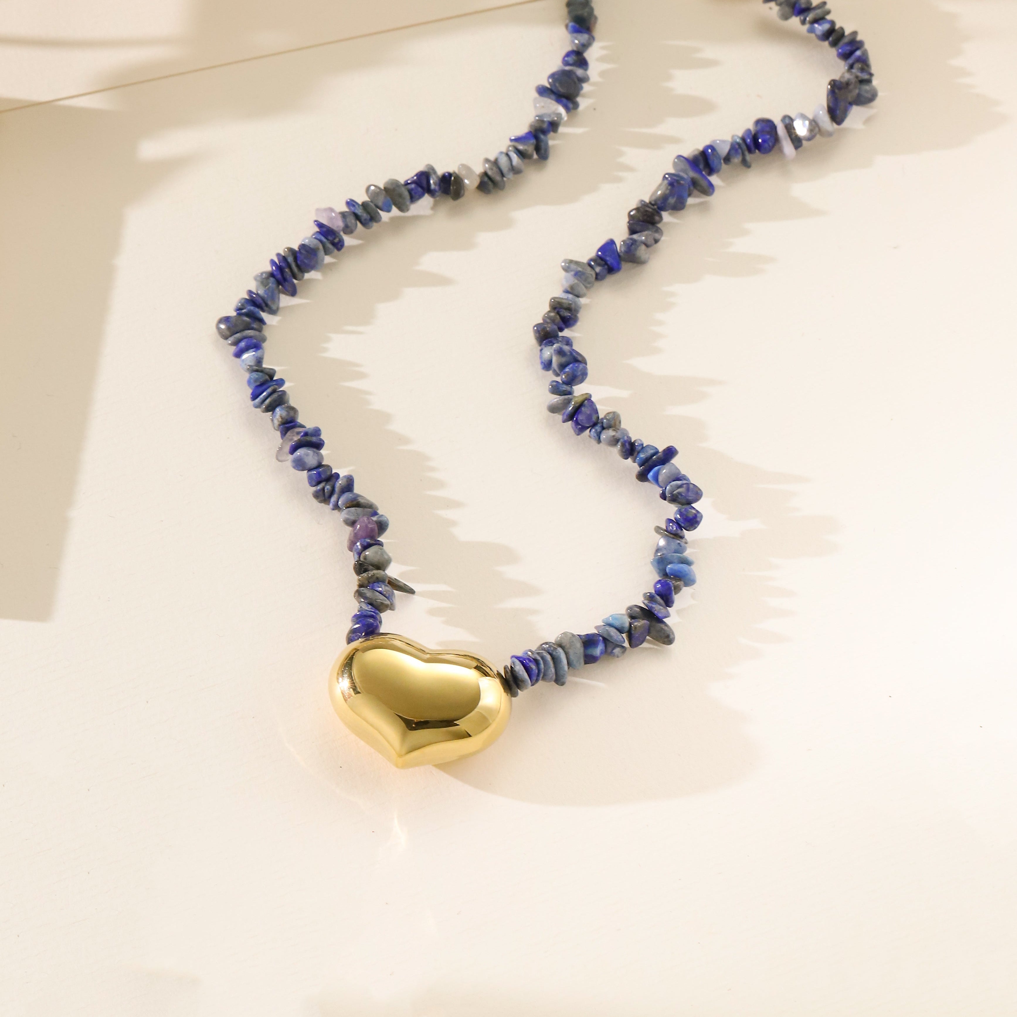 Lapis Stainless Steel Necklace N5934