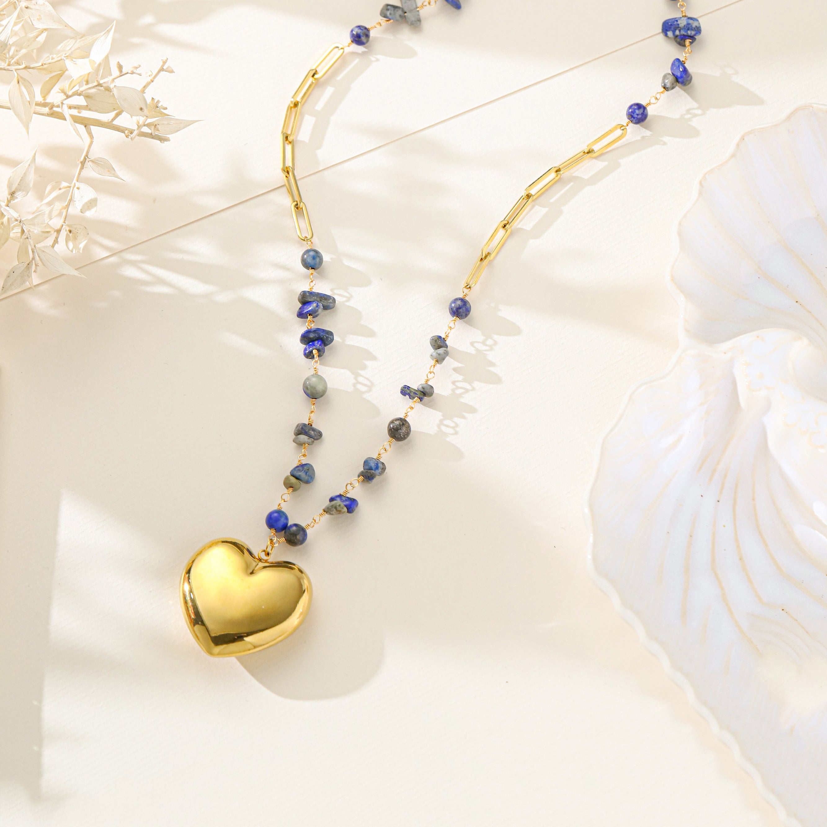 Heart Shape Stainless Steel Necklace N5936