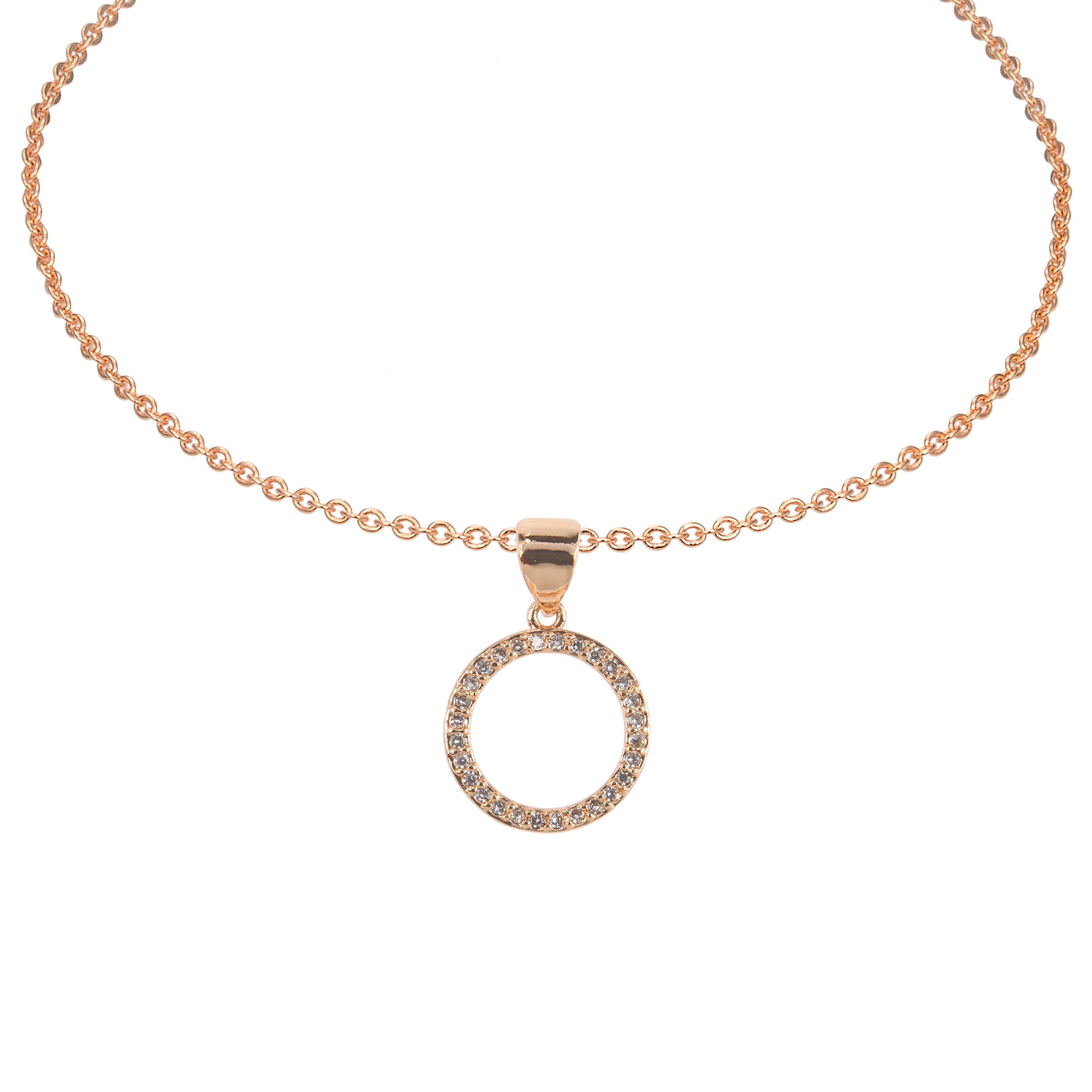 Circle Zircon Pendant For Bracelet BP0571