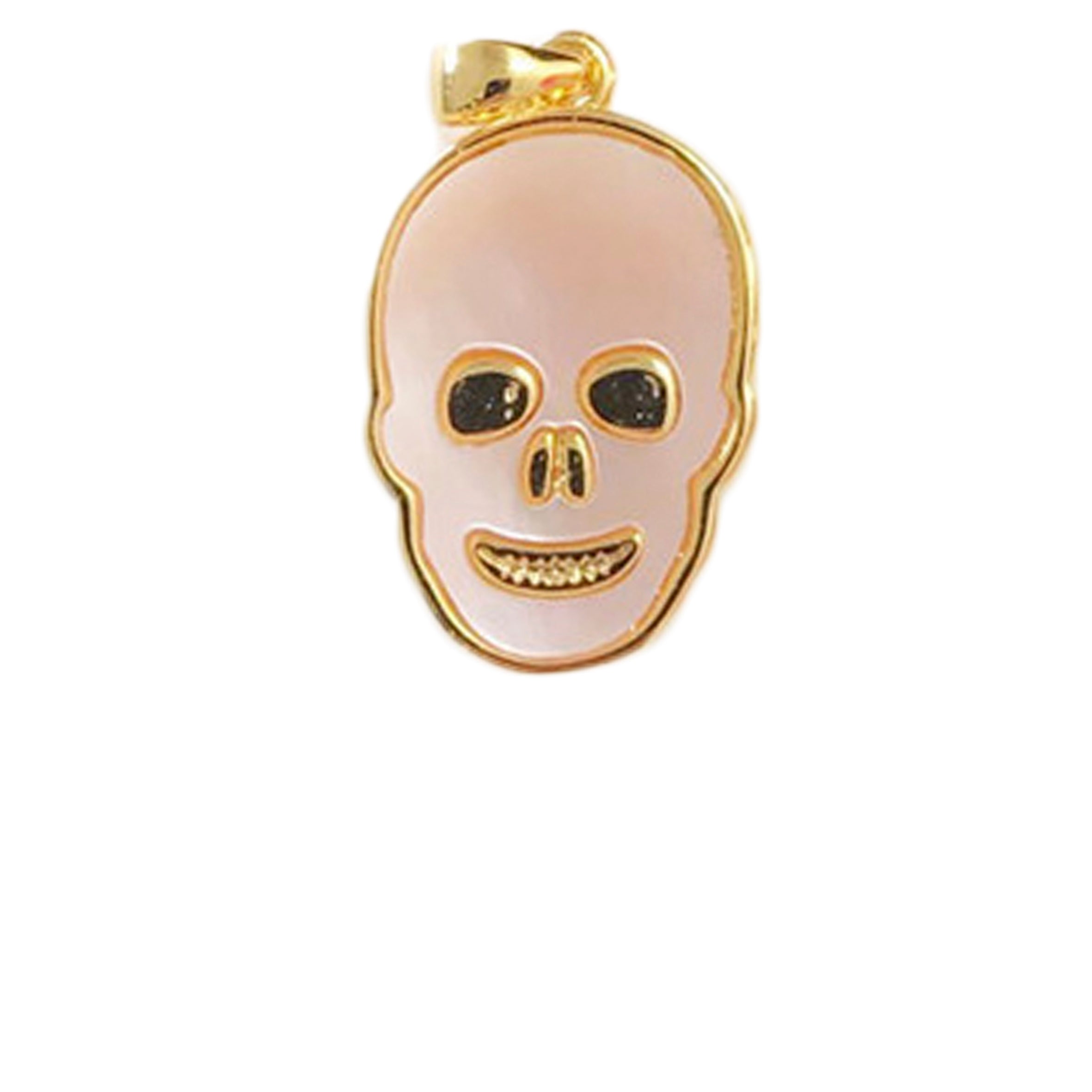 Skull Mother Of Pearl Pendant P0630