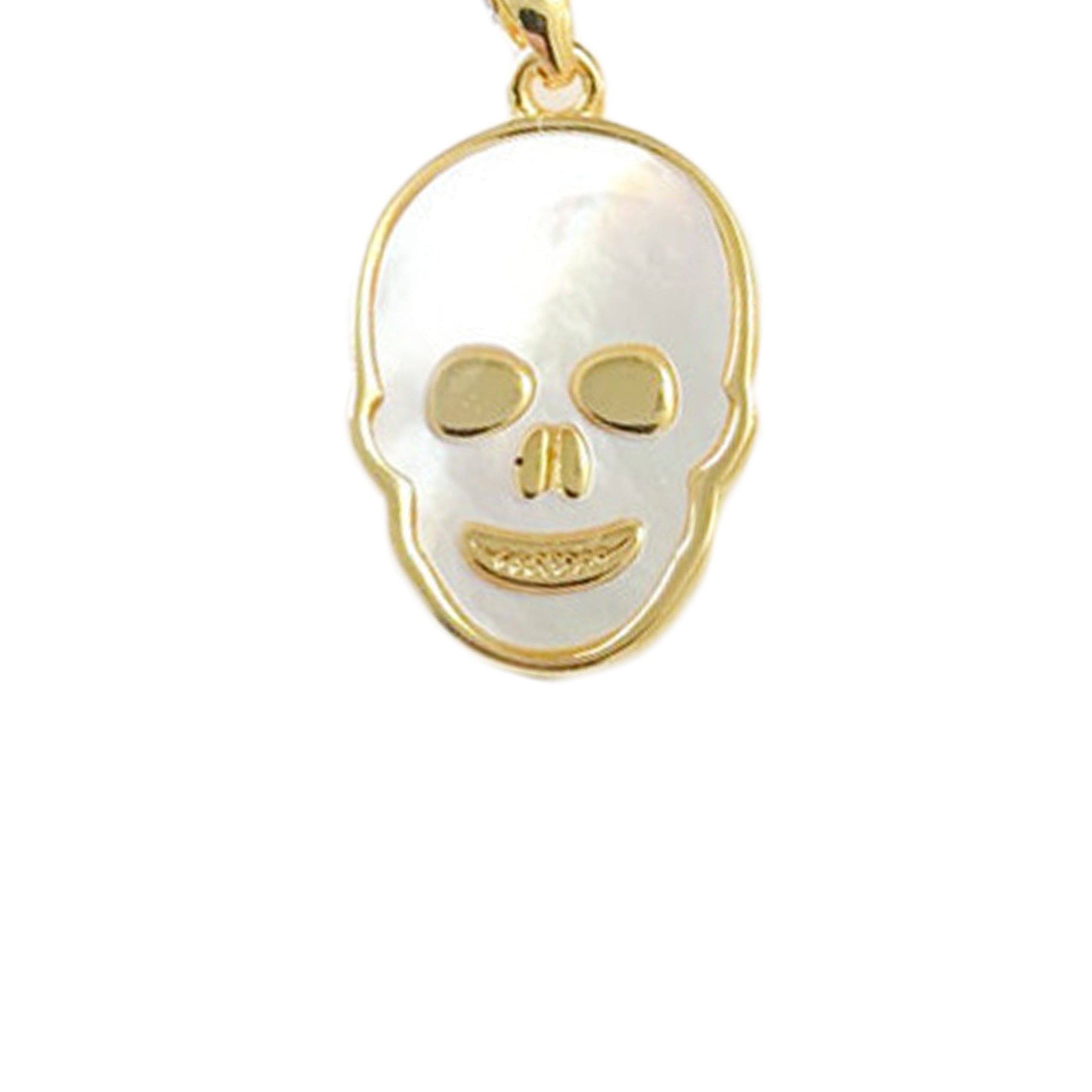 Skull Mother Of Pearl Pendant P0630