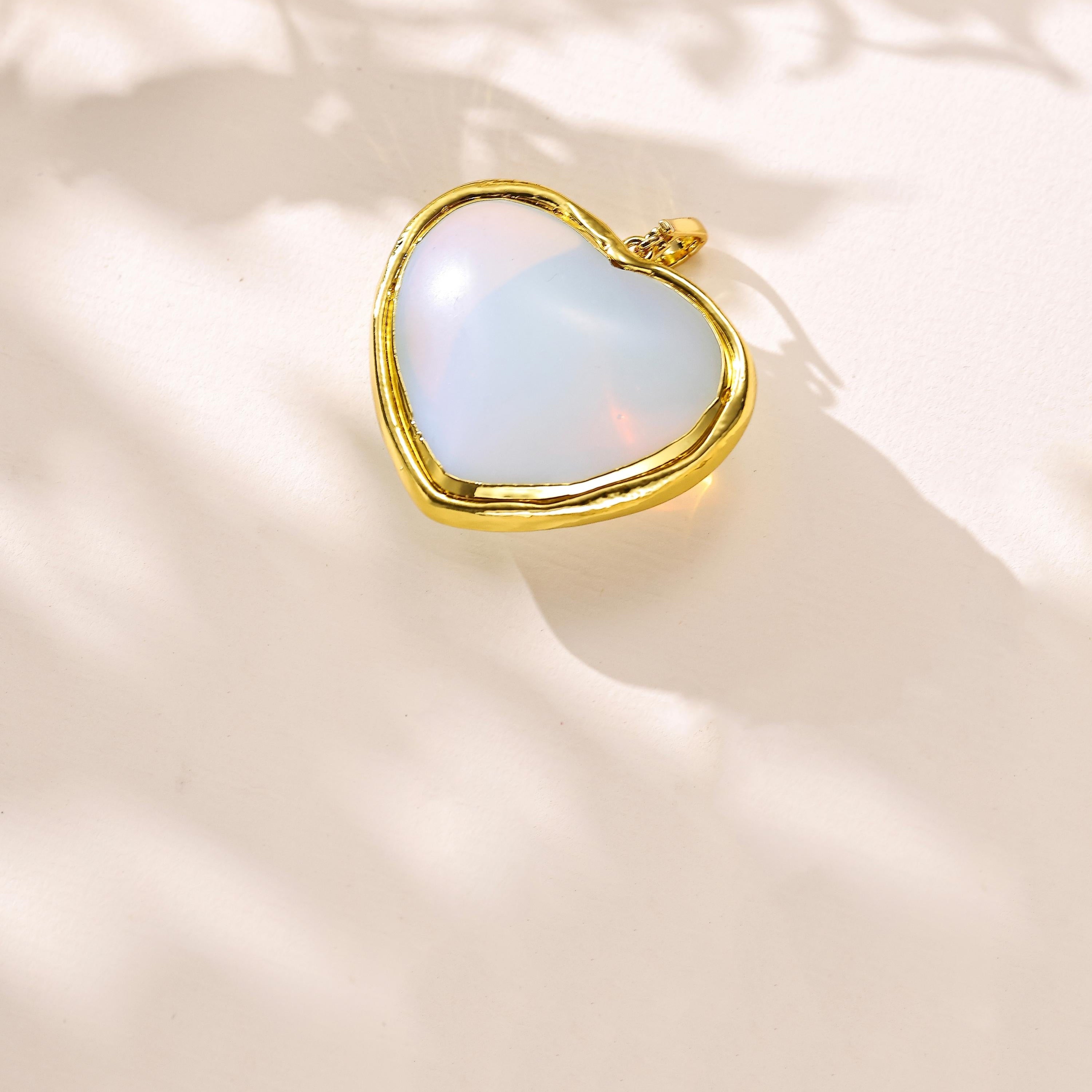 Heart Shape Various Stones Pendant P0703