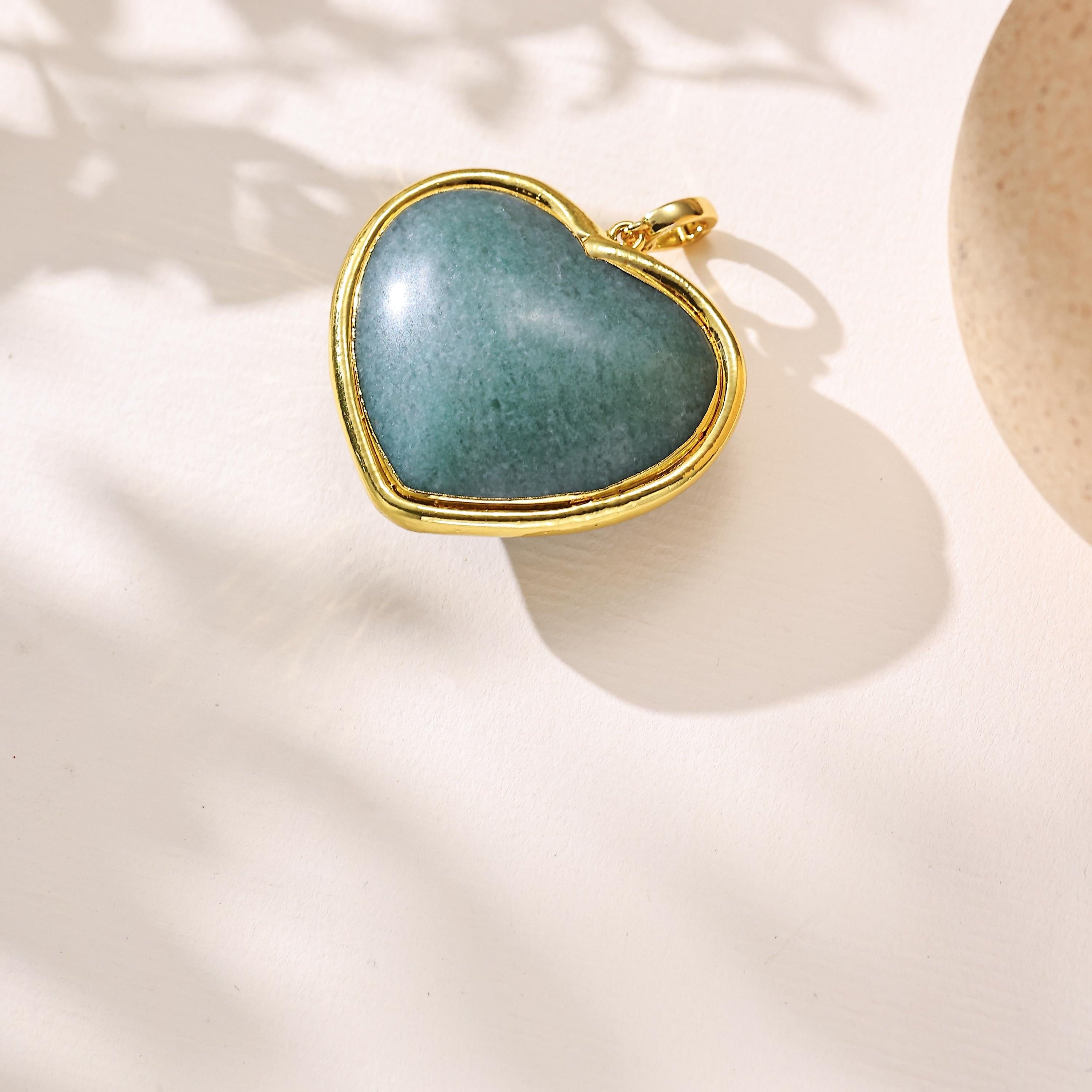 Heart Shape Various Stones Pendant P0703