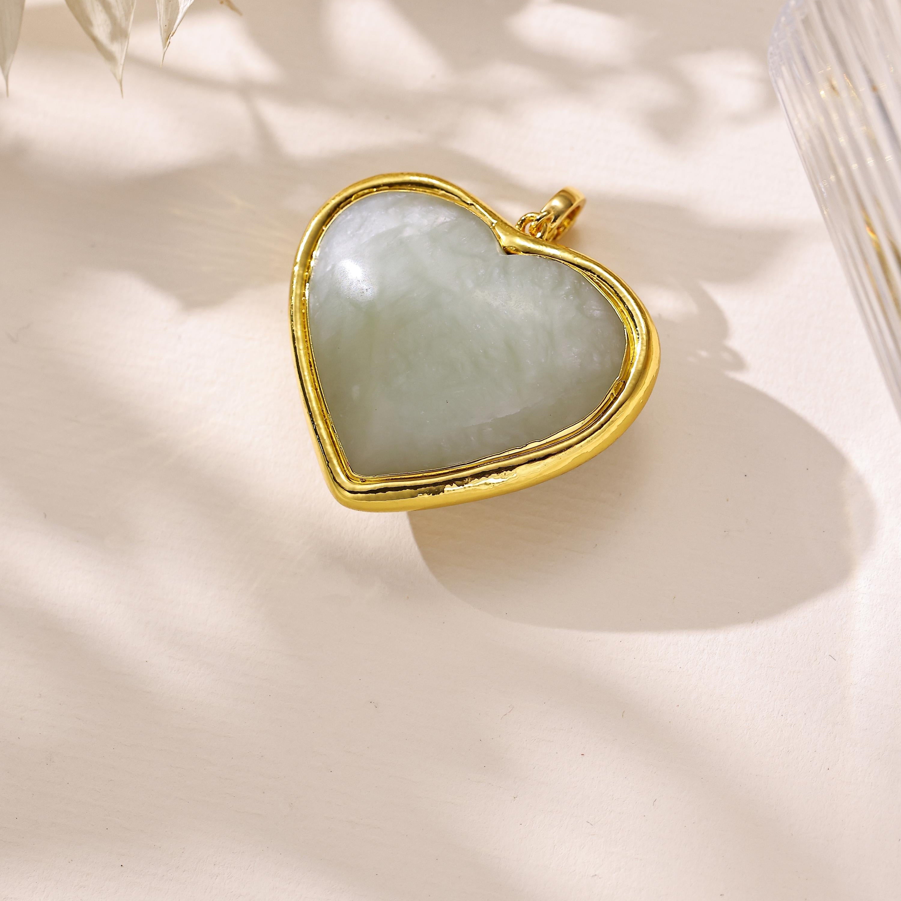 Heart Shape Various Stones Pendant P0703
