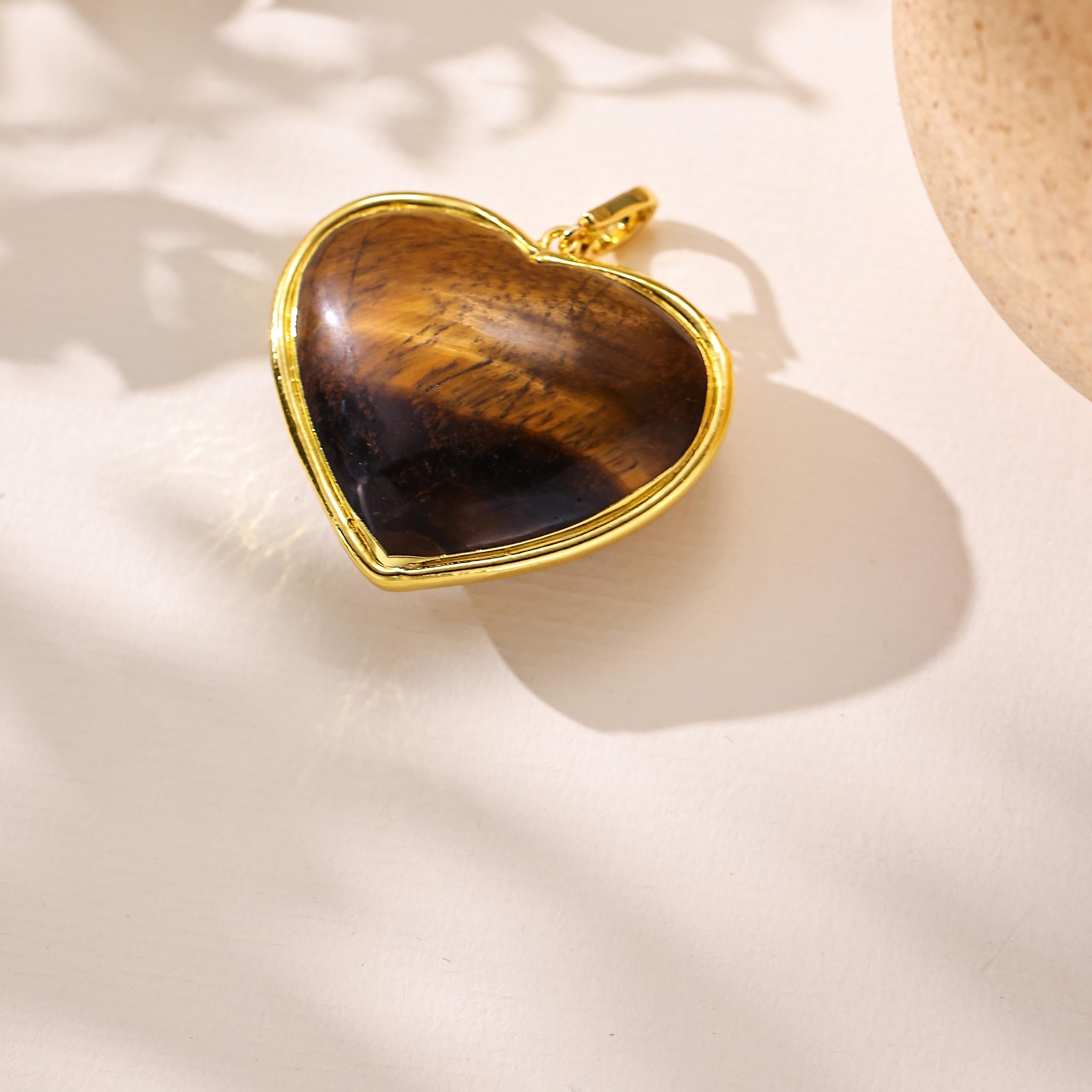 Heart Shape Various Stones Pendant P0703