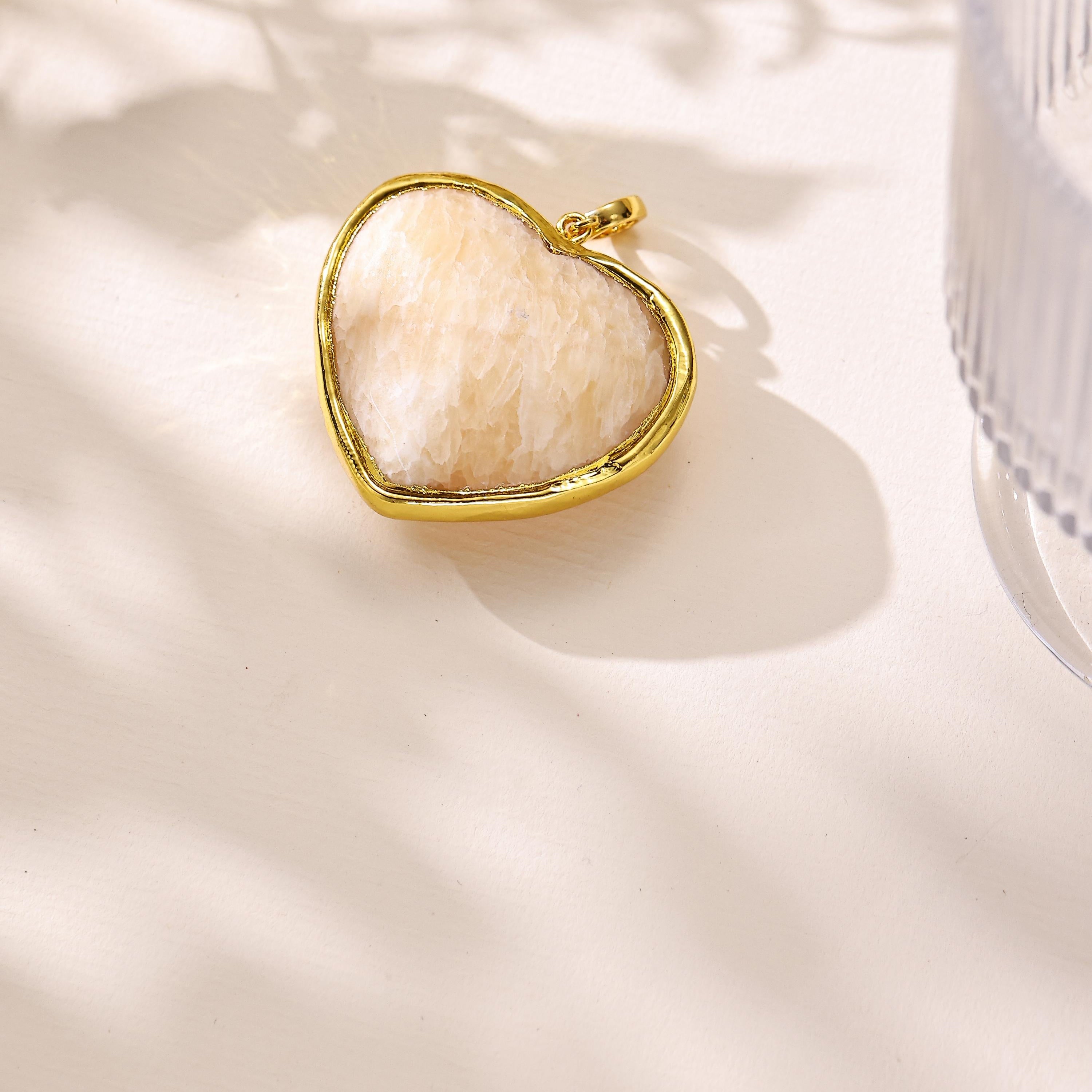 Heart Shape Various Stones Pendant P0703