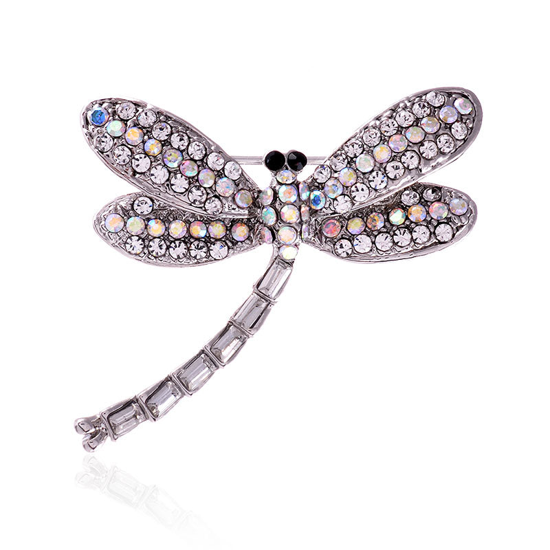 Dragonfly Rhineston Brooch P1169