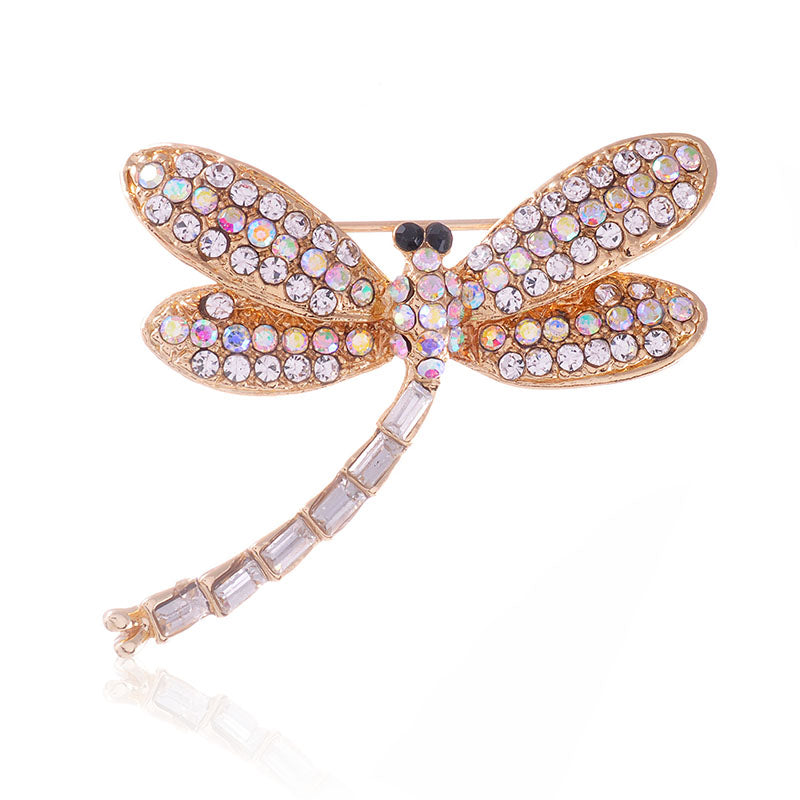 Dragonfly Rhineston Brooch P1169