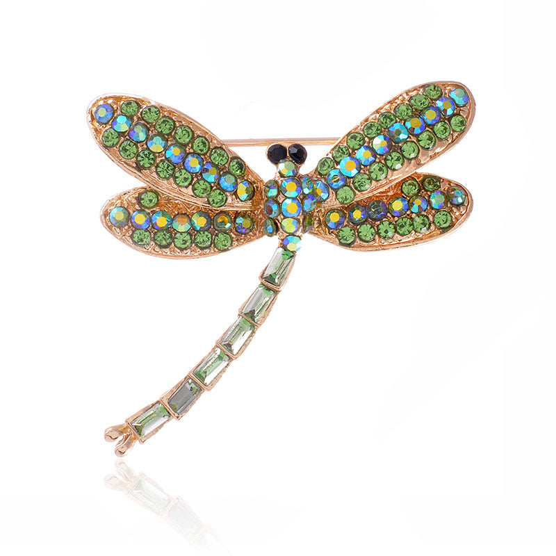 Dragonfly Rhineston Brooch P1169