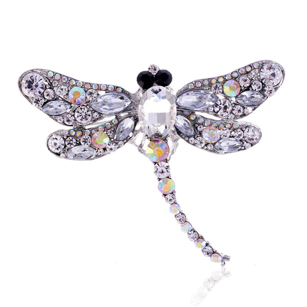 Dragonfly Rhinestone Brooch P1345