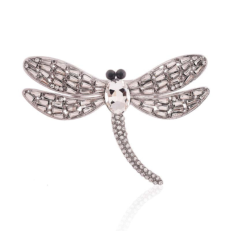 Dragonfly Rhinestone Brooch P1612
