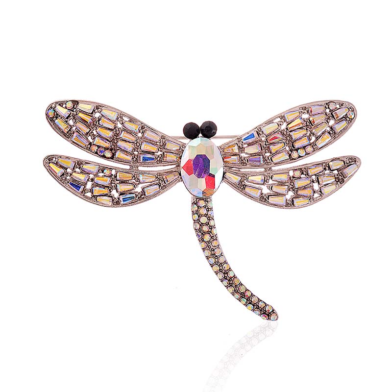 Dragonfly Rhinestone Brooch P1612