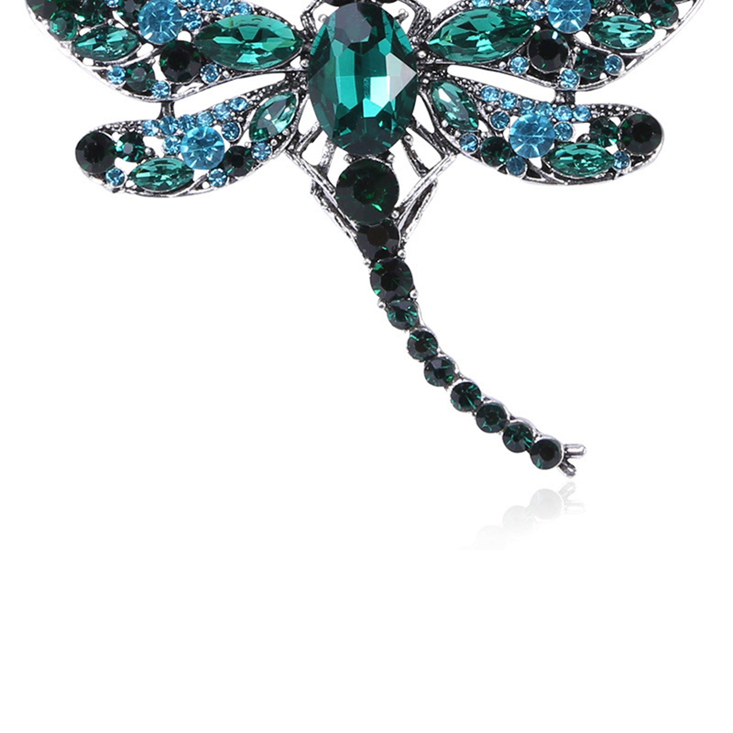 Rhinestone Dragonfly Brooch PA3211 - Small