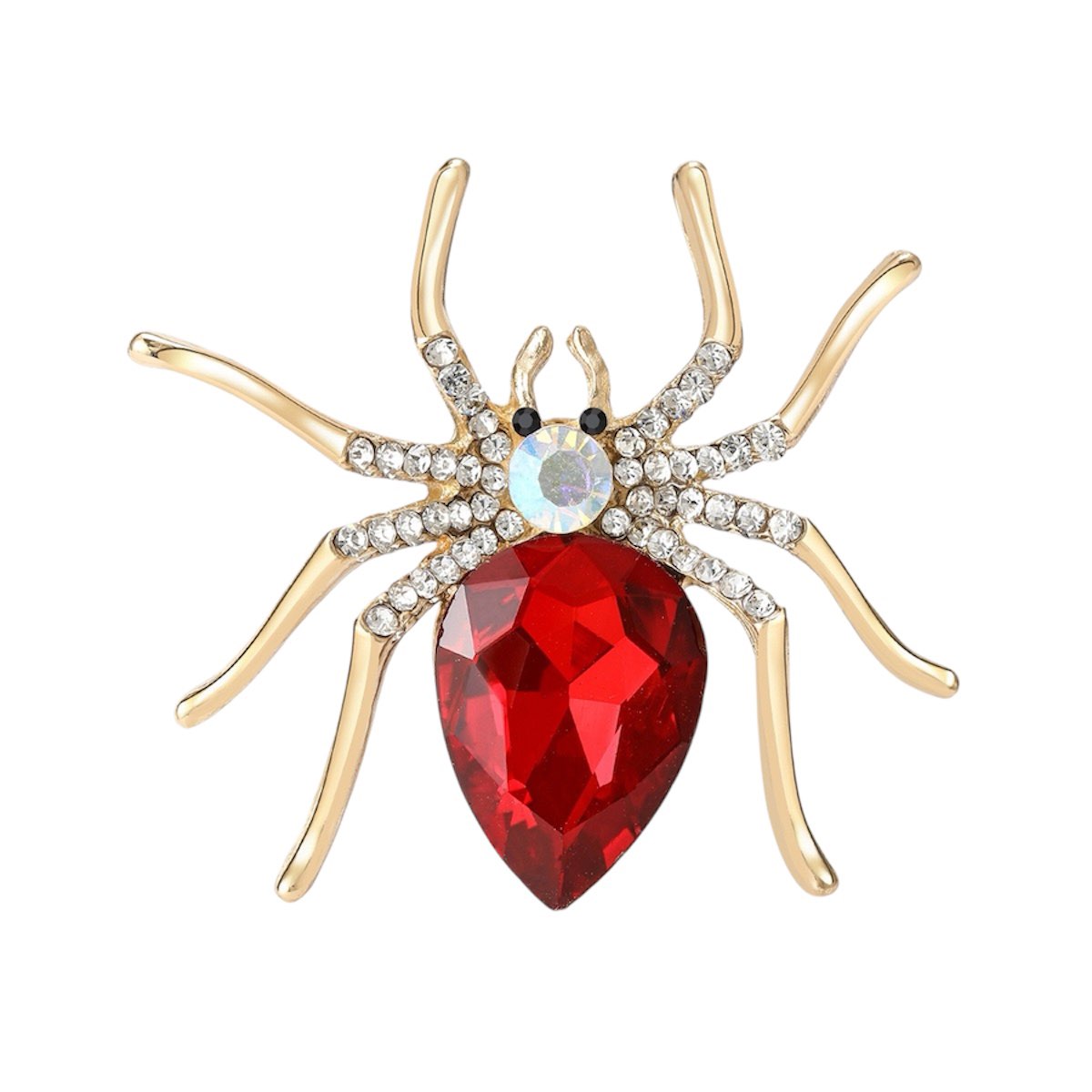 Spider Alloy Rhinestone Brooch PA3294