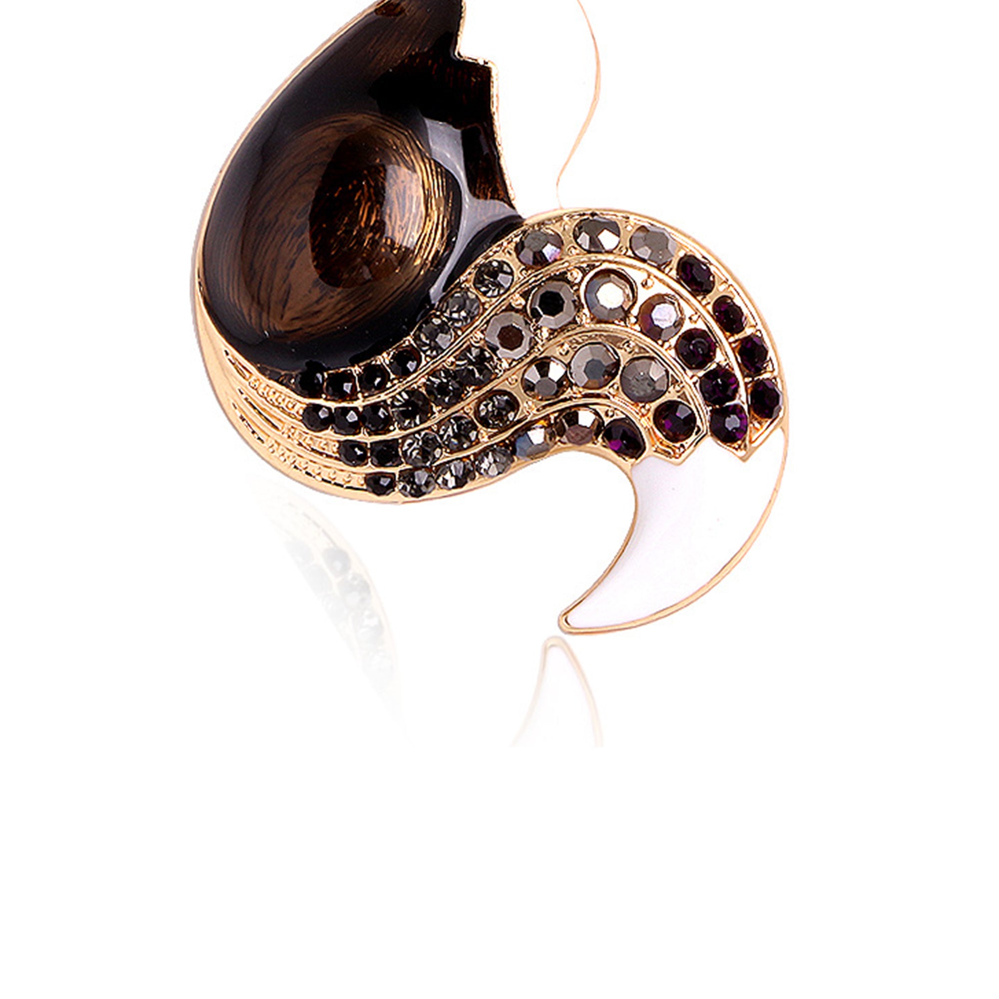 Fox Rhinestone Brooch PA3305