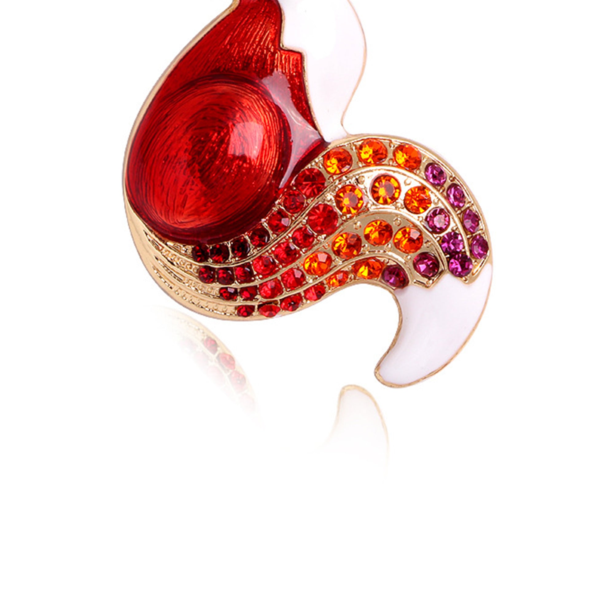 Fox Rhinestone Brooch PA3305