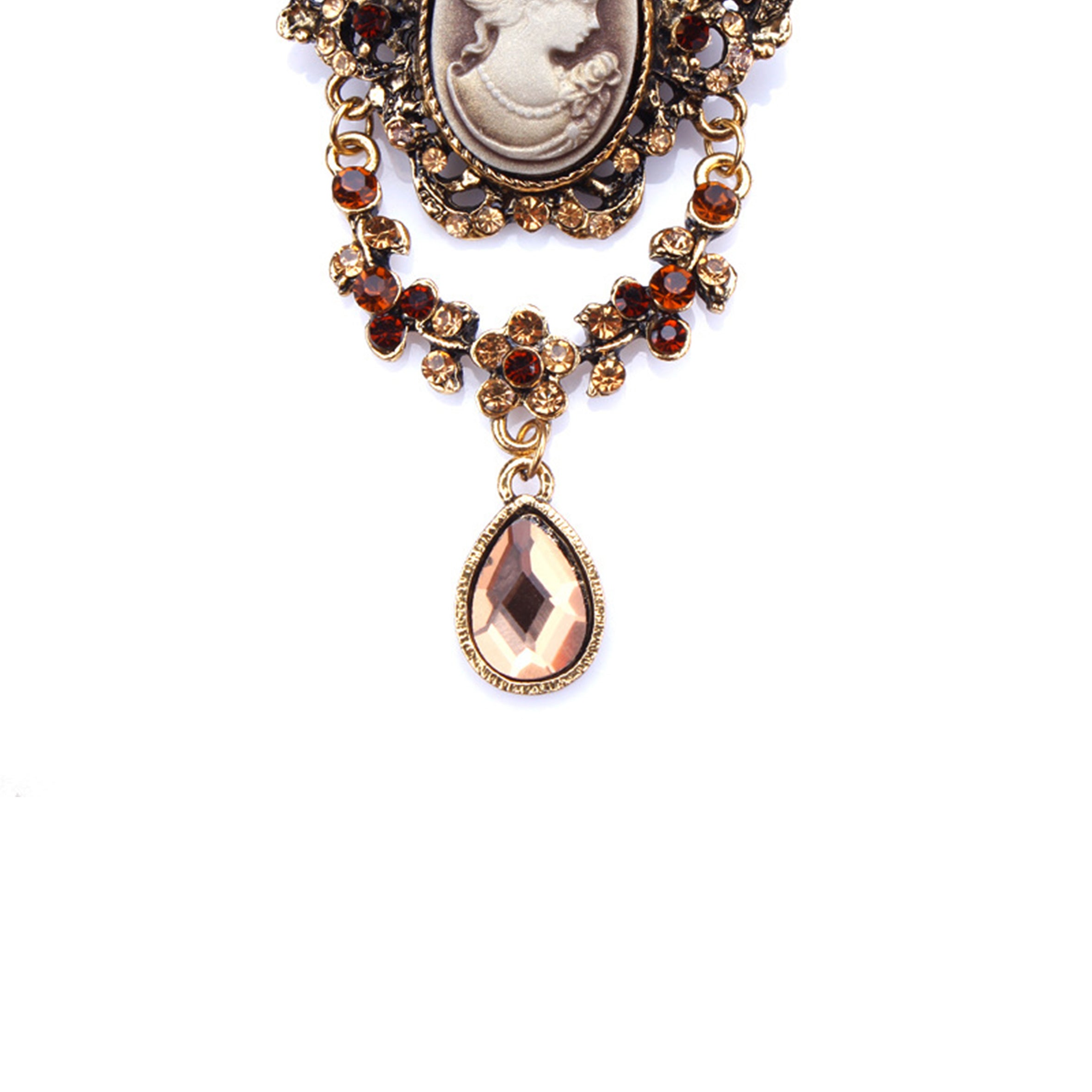 Baroque Portrait Brooch PA3346