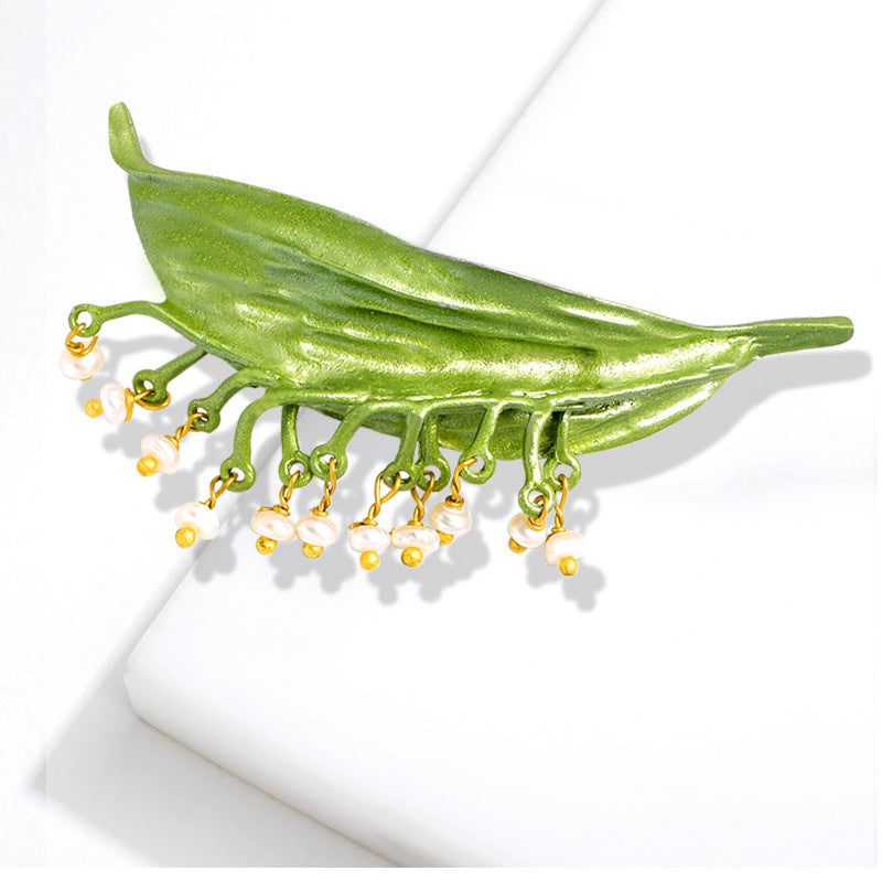 Leaf Alloy Brooch PA3358