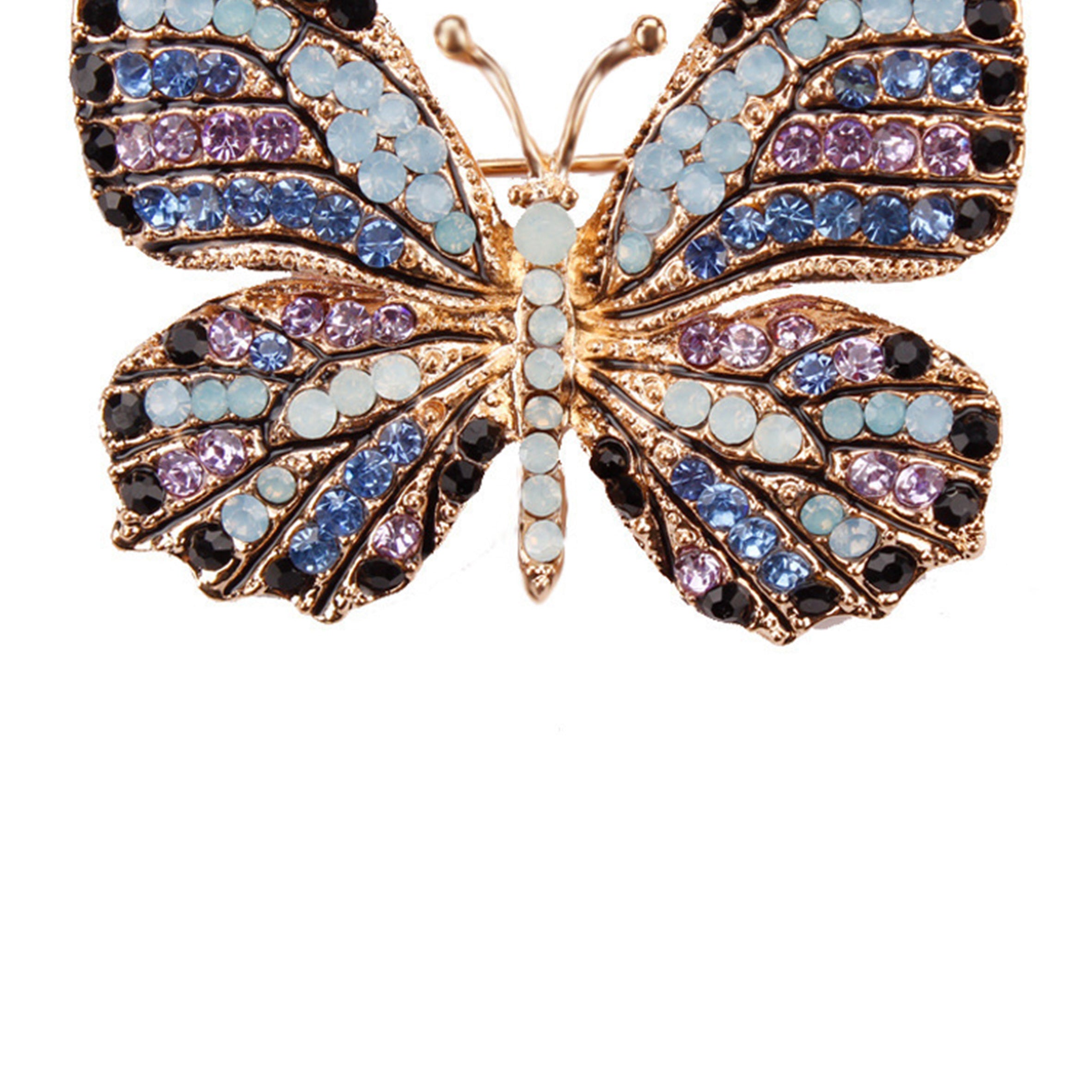 Butterfly Rhinestone Brooch PA3403