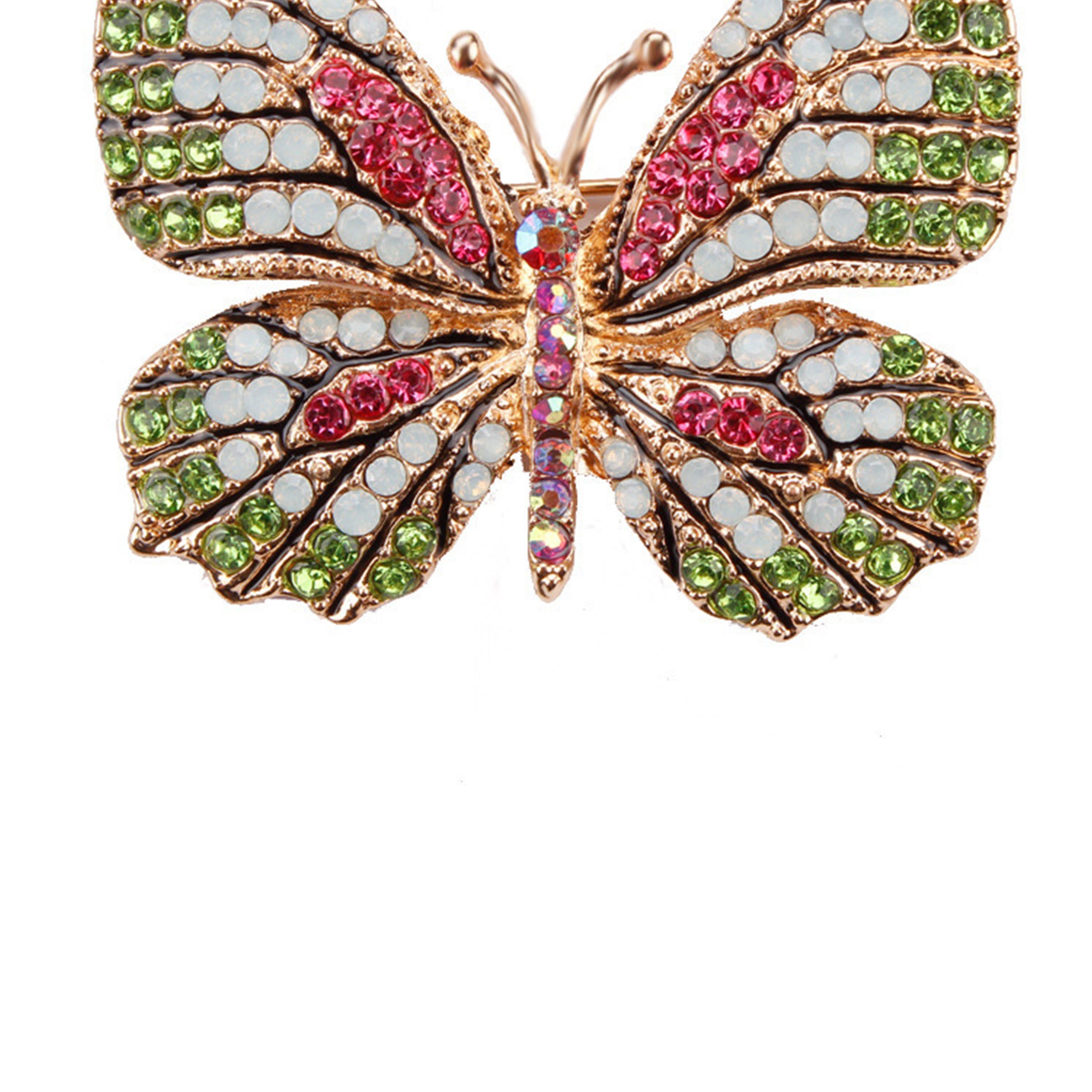 Butterfly Rhinestone Brooch PA3403