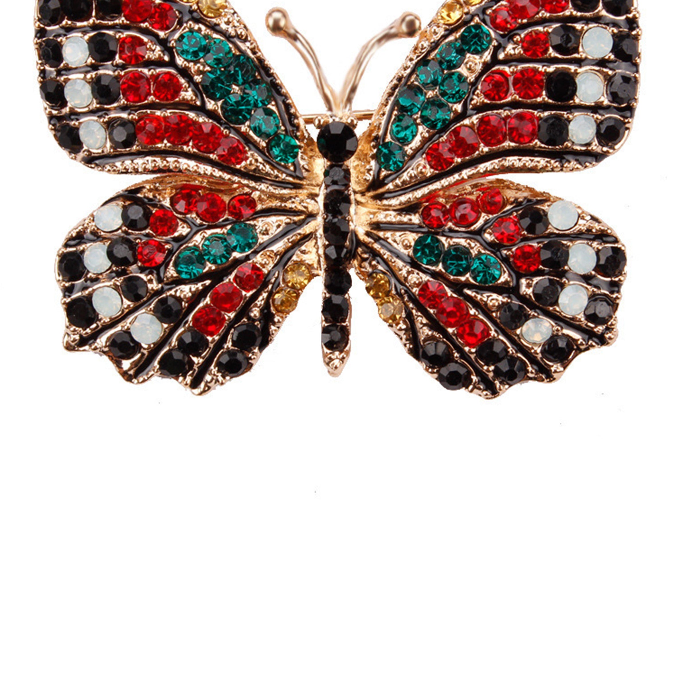Butterfly Rhinestone Brooch PA3403