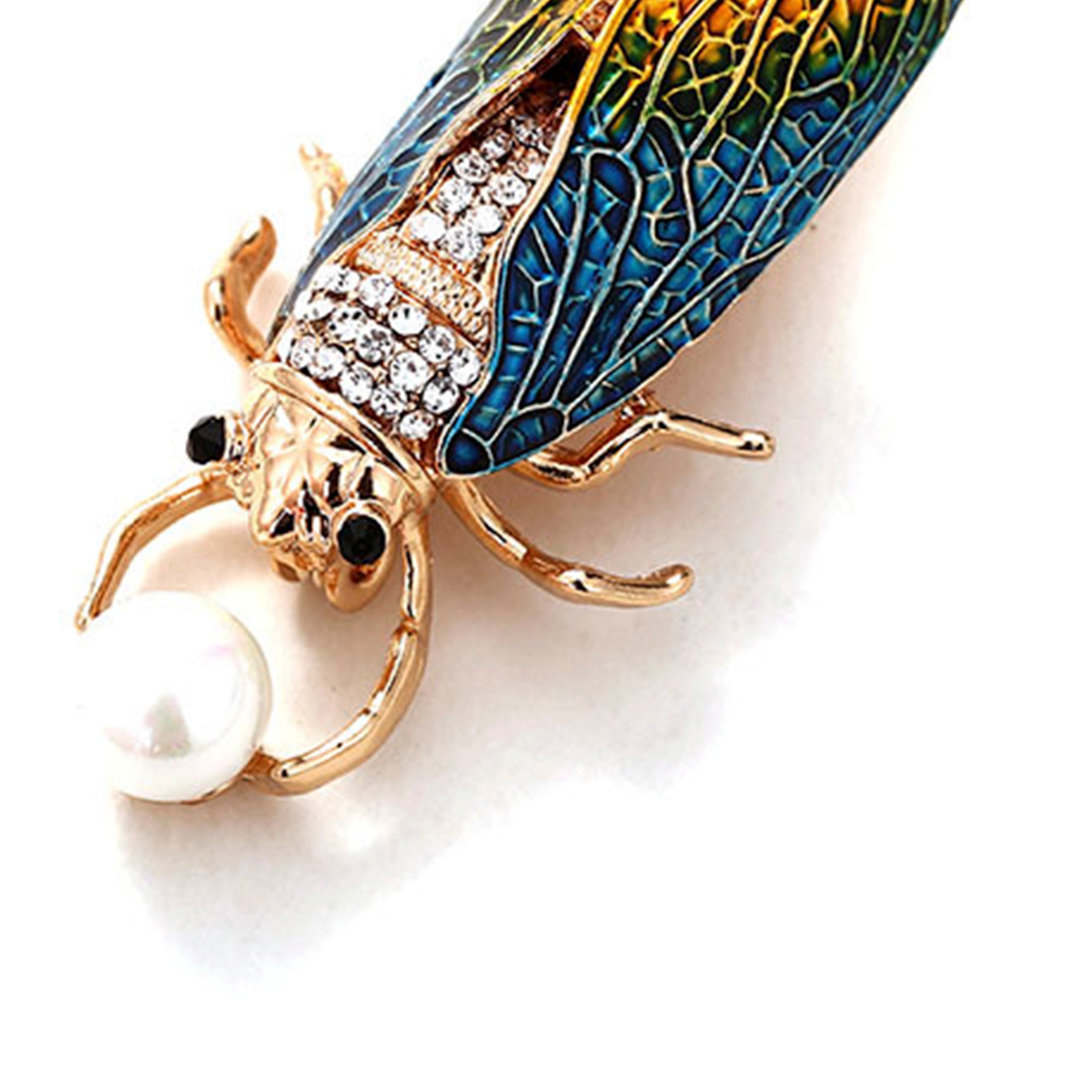 Broches de insectos con diamantes de imitación PA3411