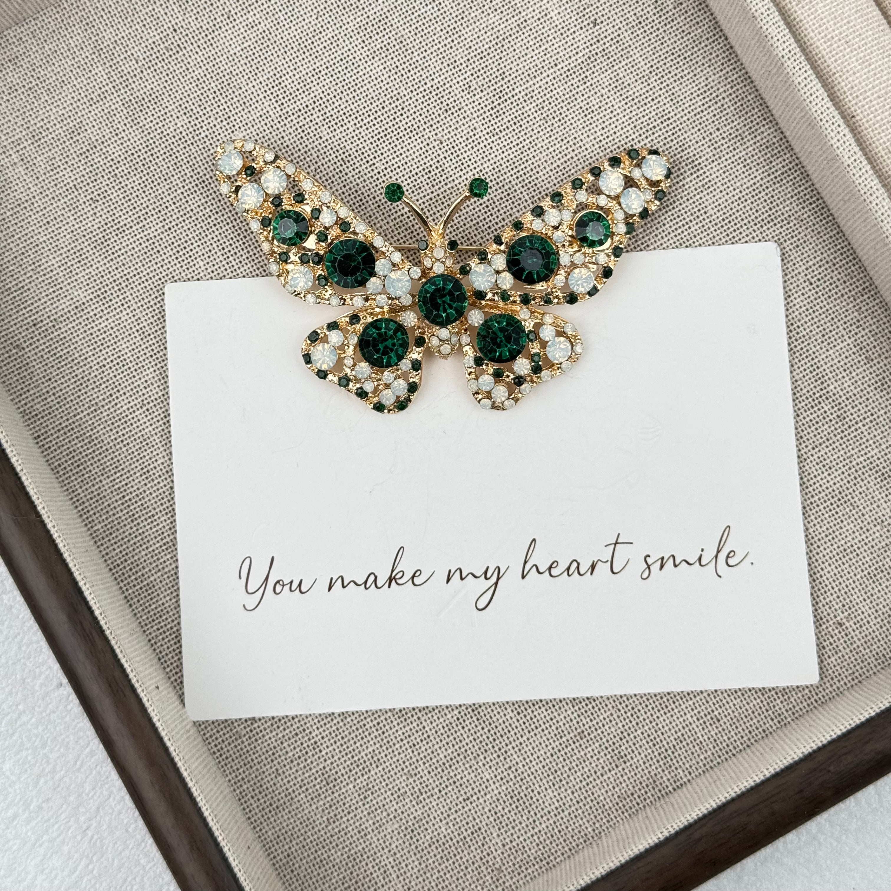 Butterfly Rhinestone Brooch PA3452