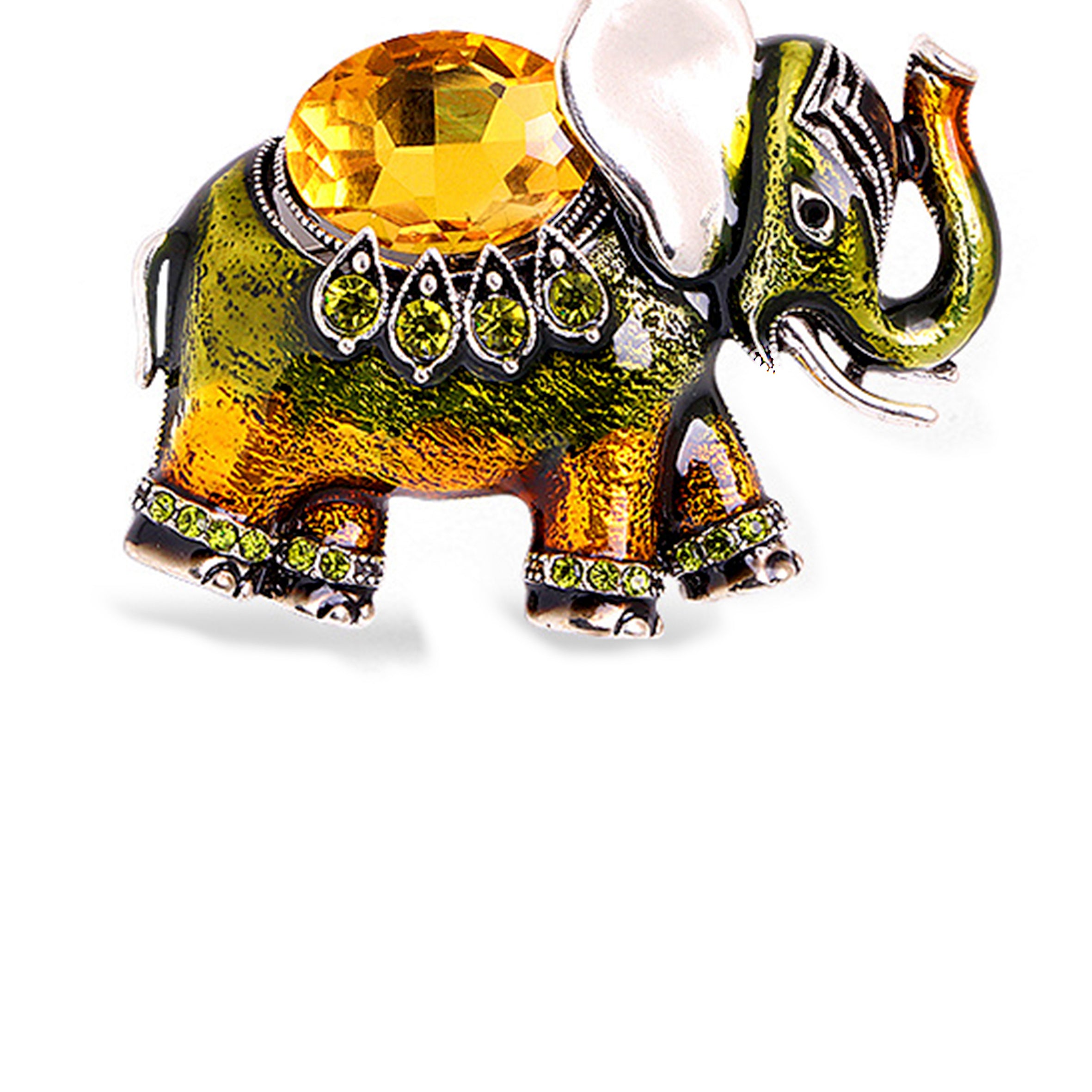Elephant Alloy Brooch PA3453
