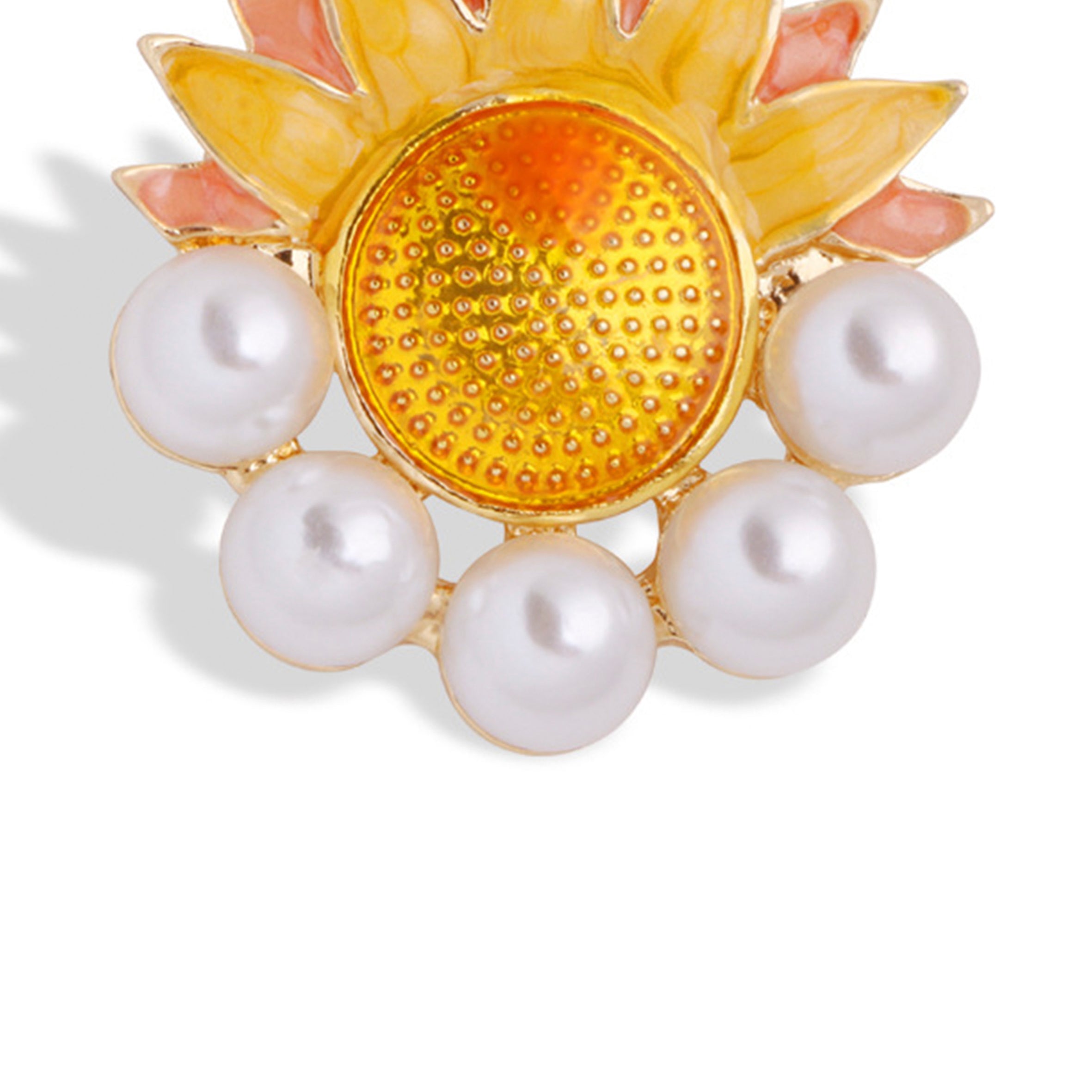 Sun Pearl Brooch PA3563