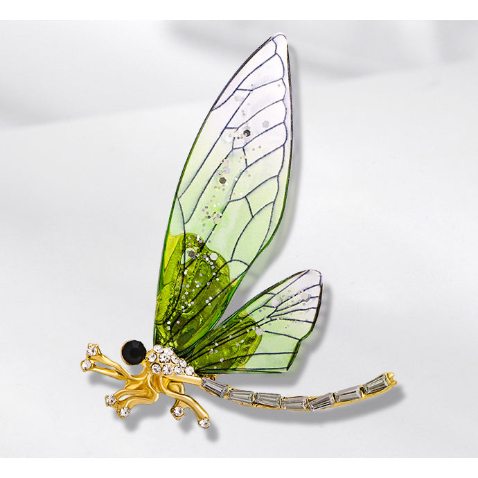 Dragonfly Rhinestone Brooch PA3692