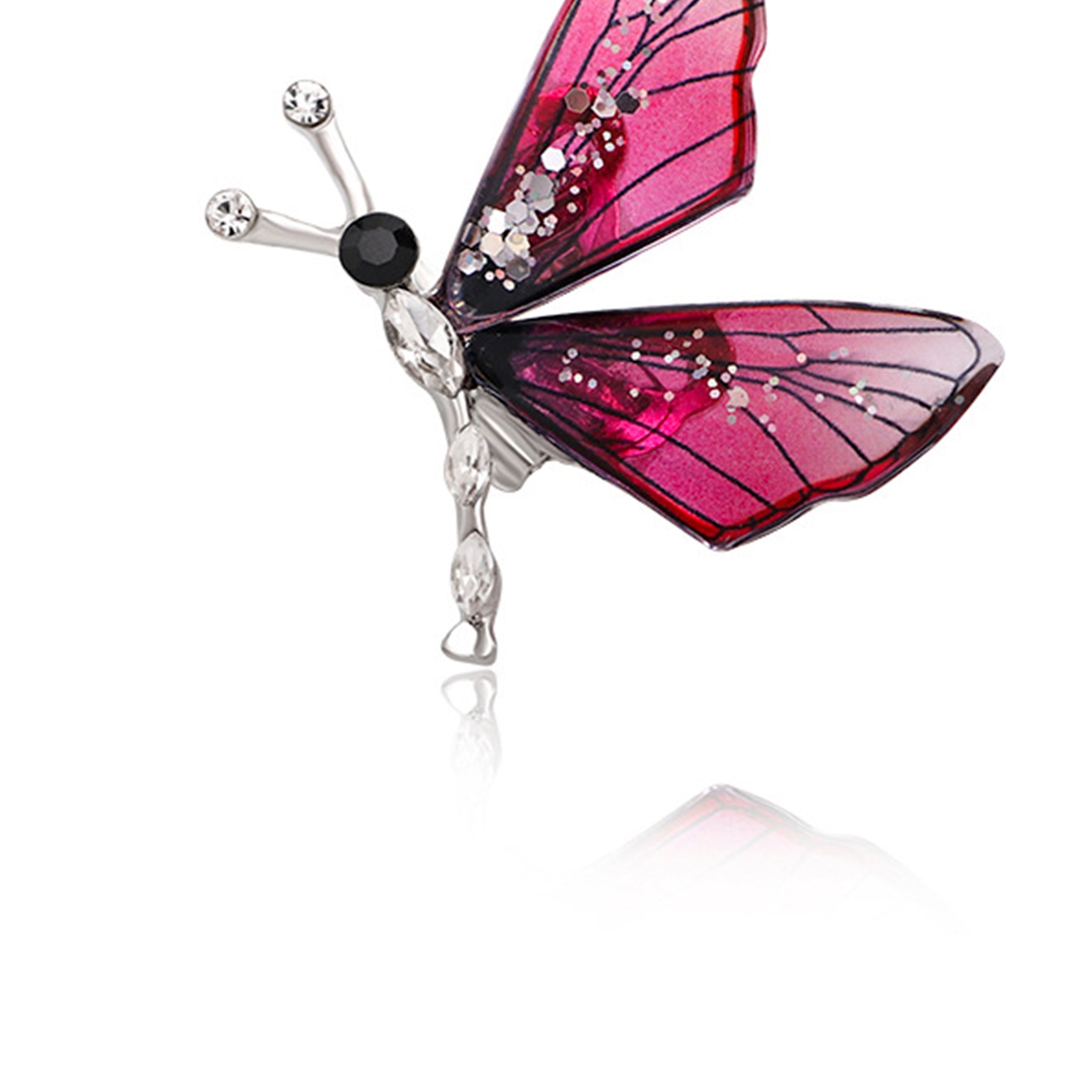 Butterfly Rhinestone Brooch PA3693