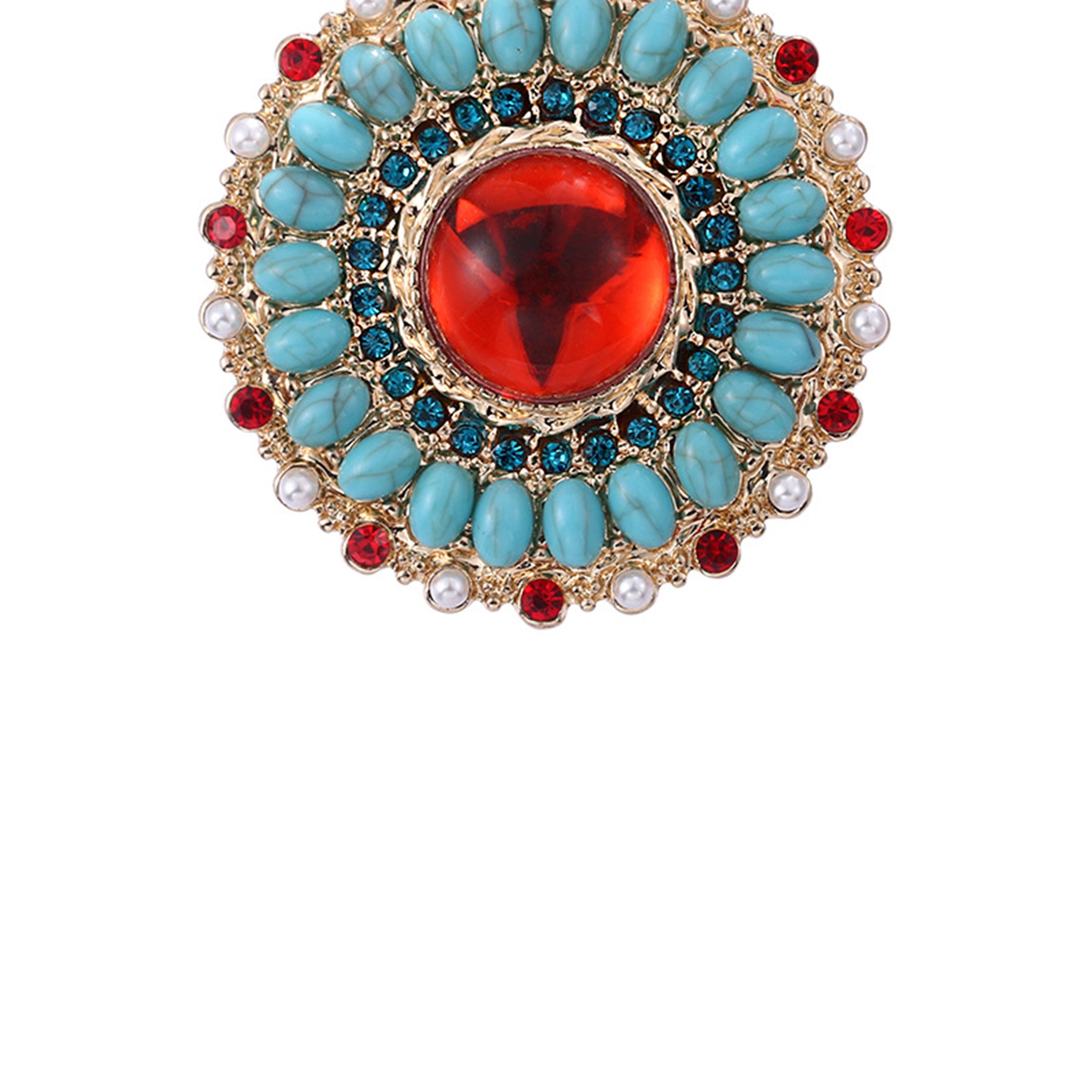 Floral Rhinestone Pin PA3918