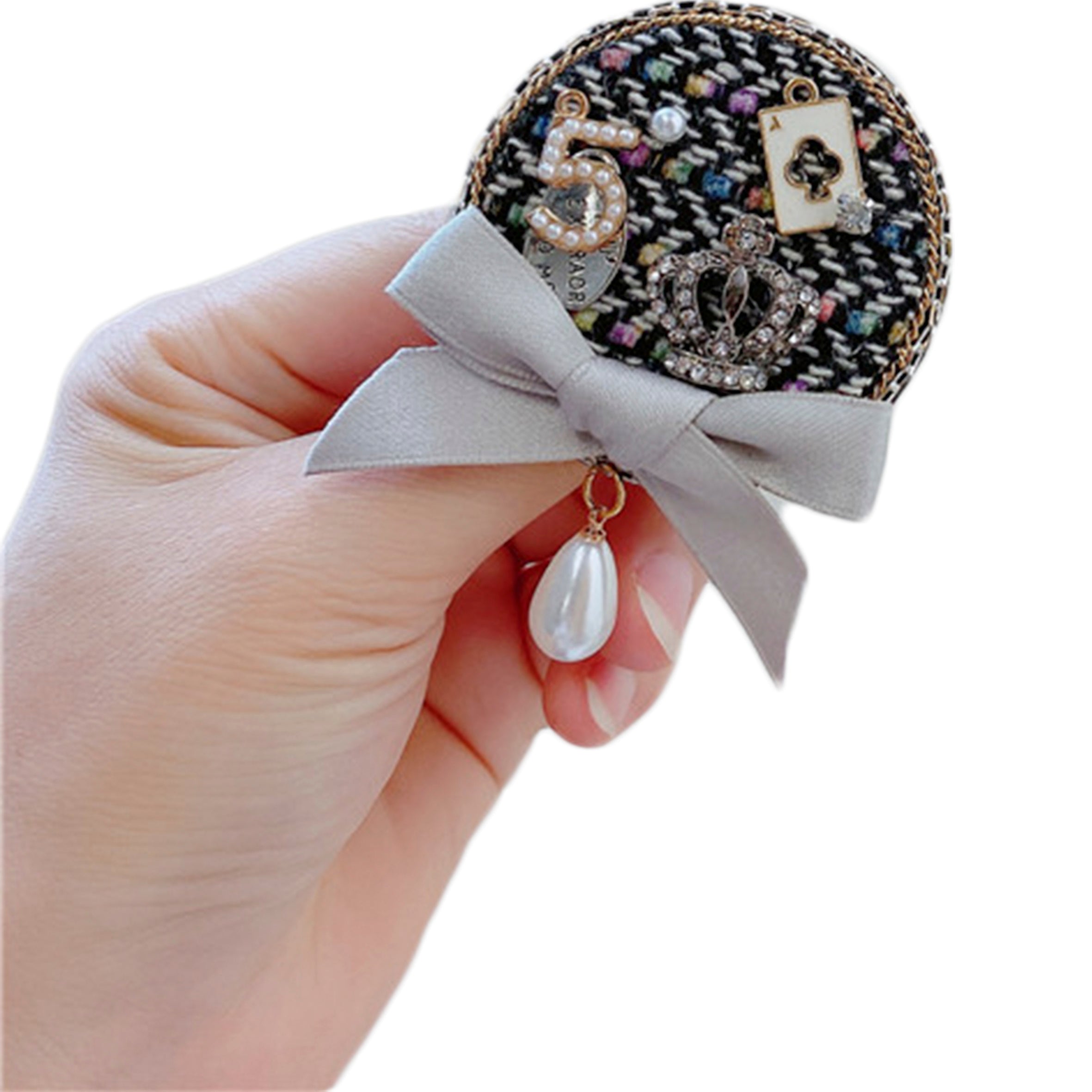 Court Style Crown Bow Pin PA3945