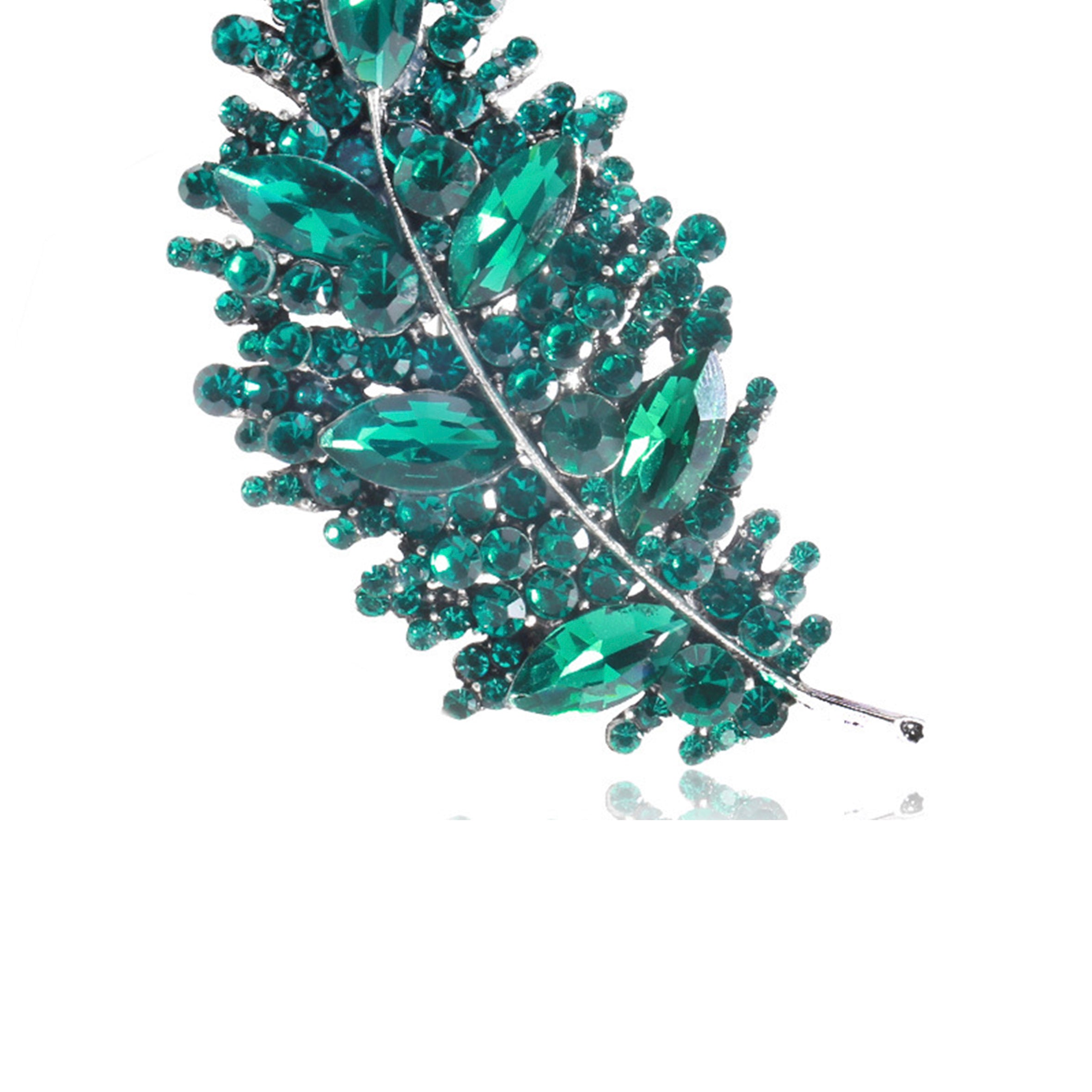 Leaf Rhinestone Pin PA4014