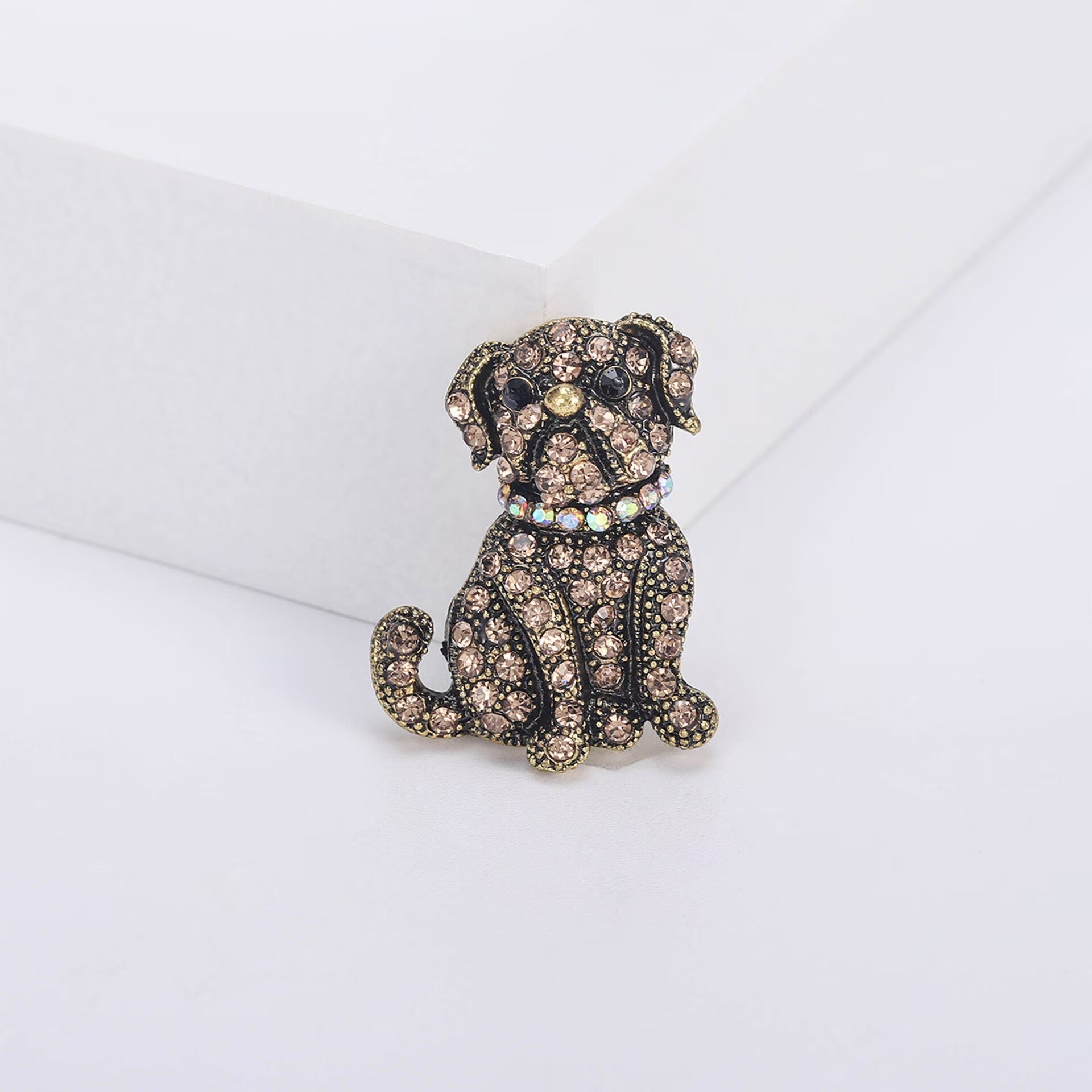 Dog Rhinestone Alloy Brooch PA4062 – Ole