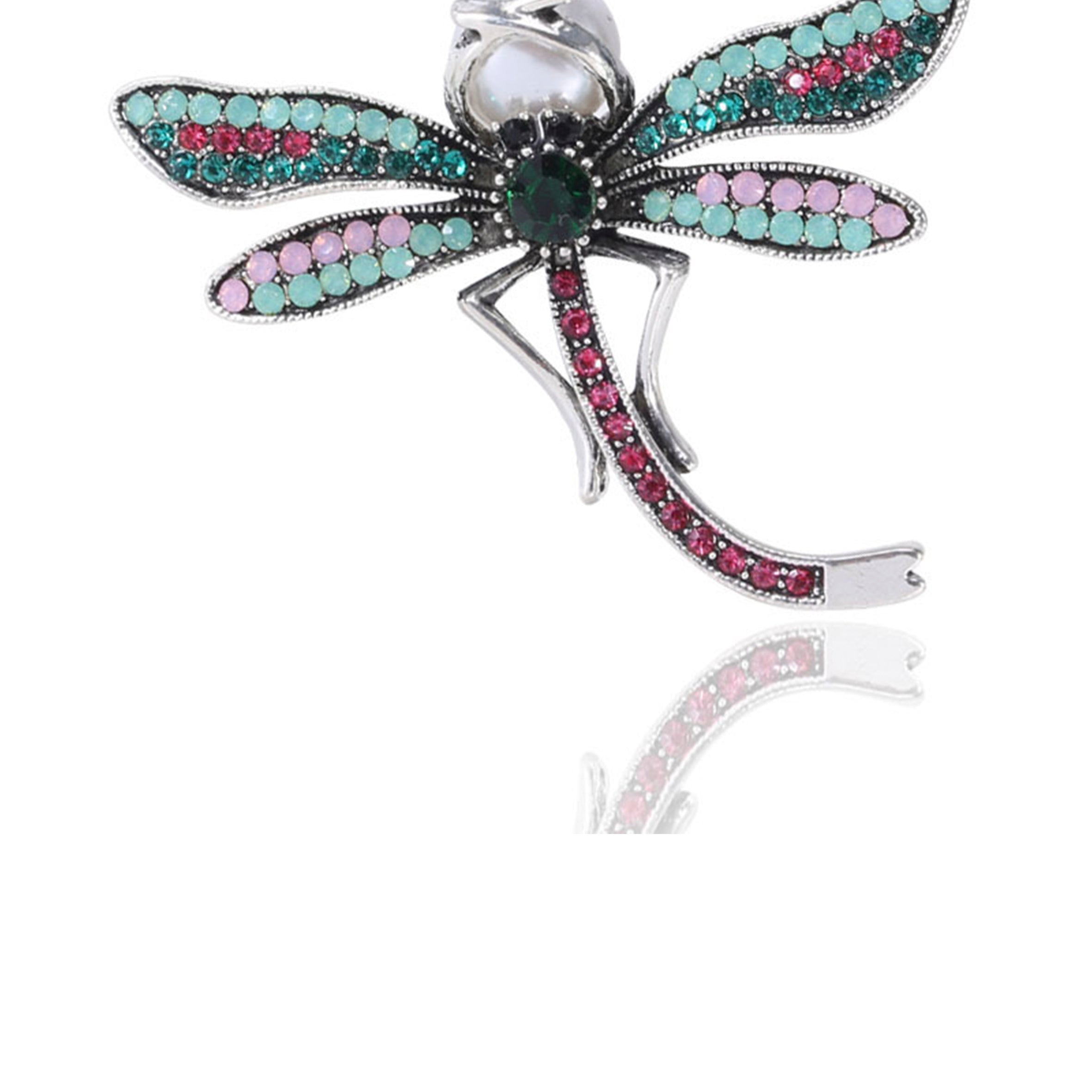 Multicolor Dragonfly Brooch PA4324