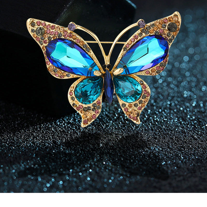 Butterfly Rhinestone Brooch PA4591