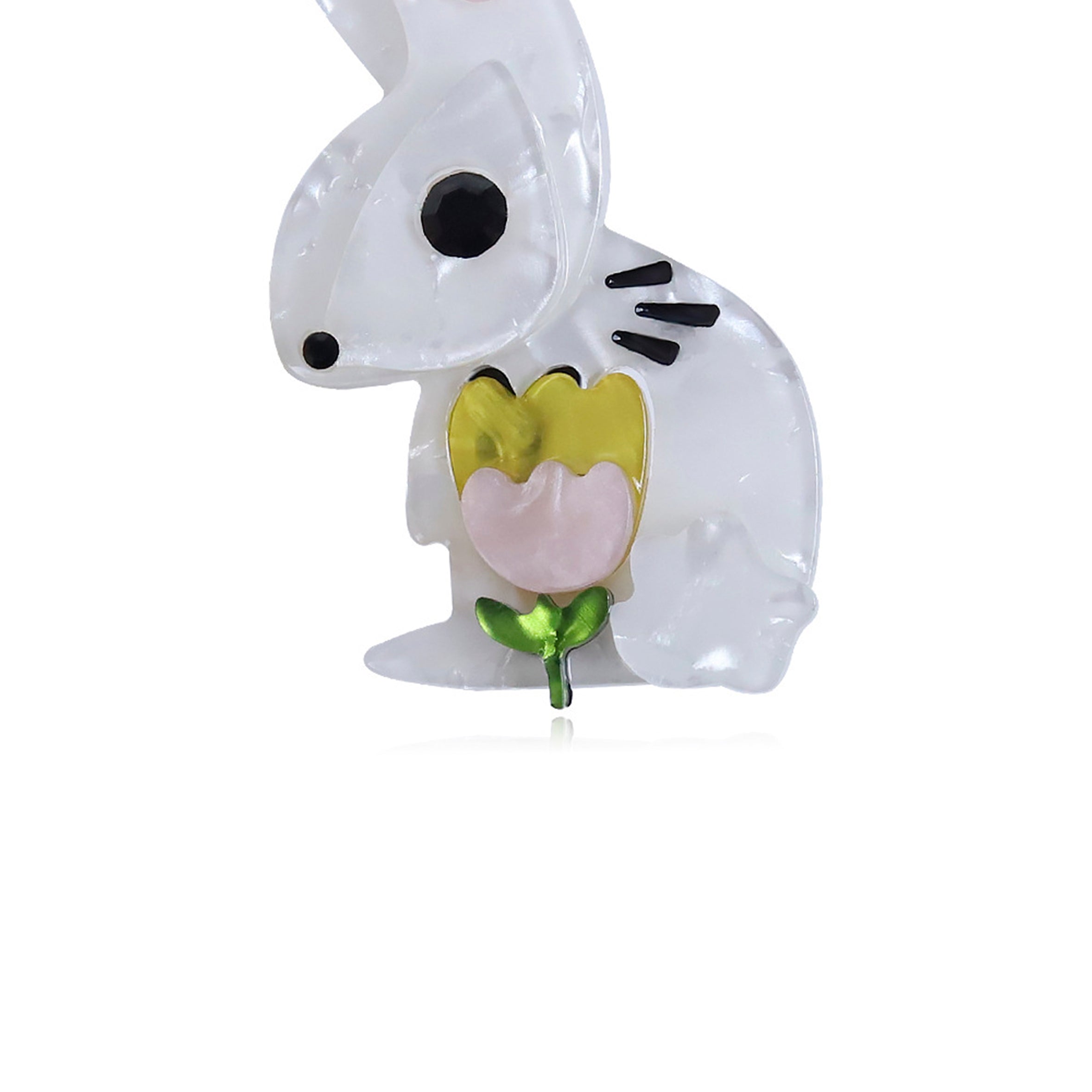 Rabbit Acrylic Brooch PA4603