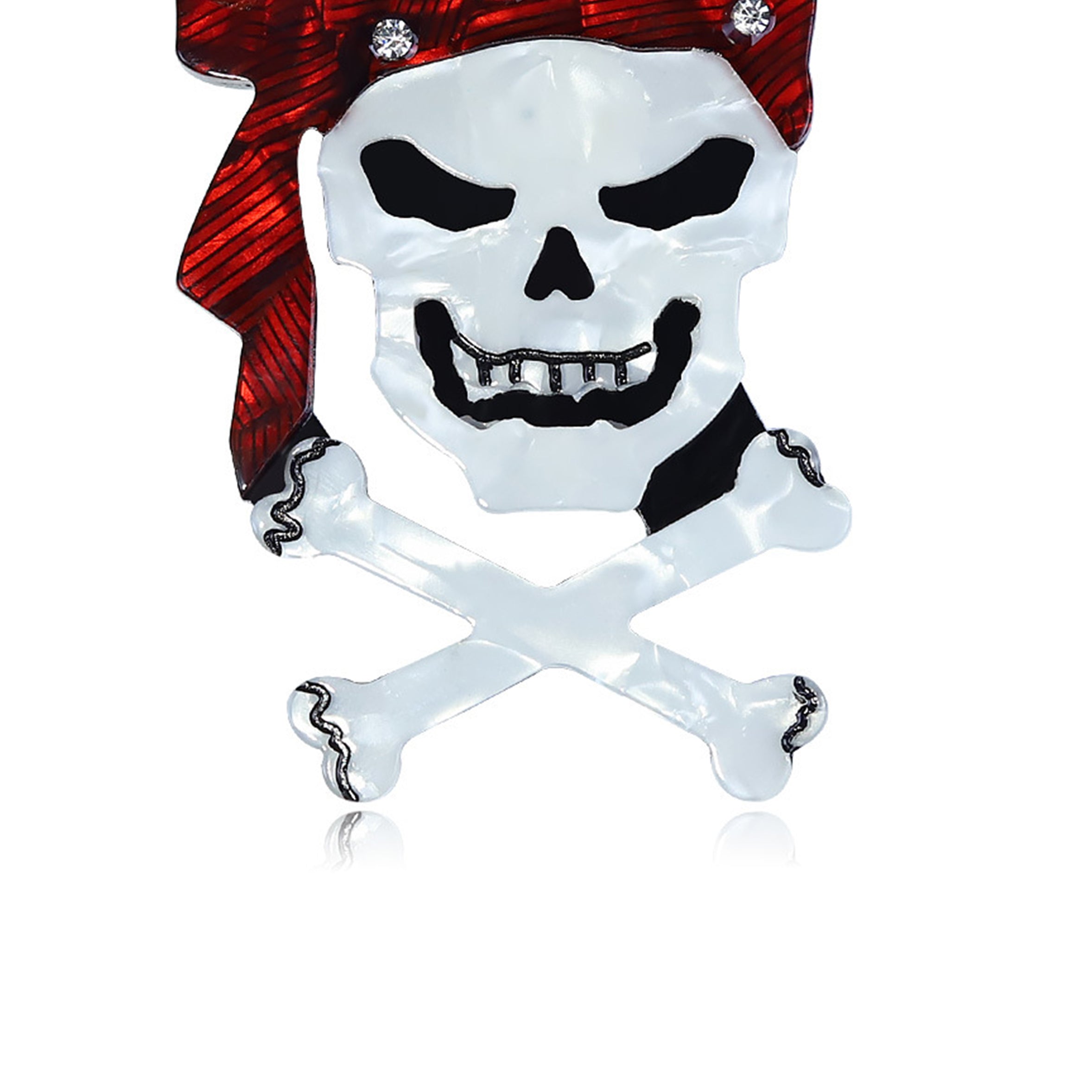 Skull Acrylic Brooch PA4705