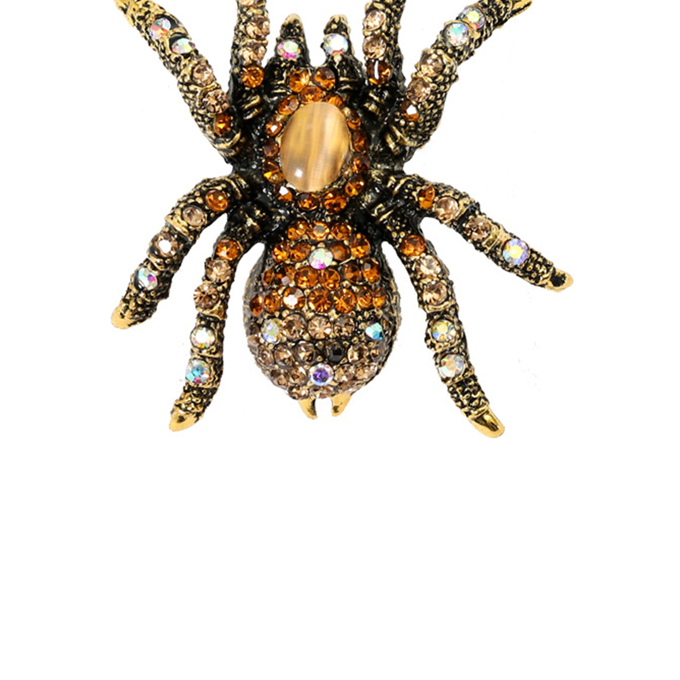 Spider Rhinestone Brooch PA4926