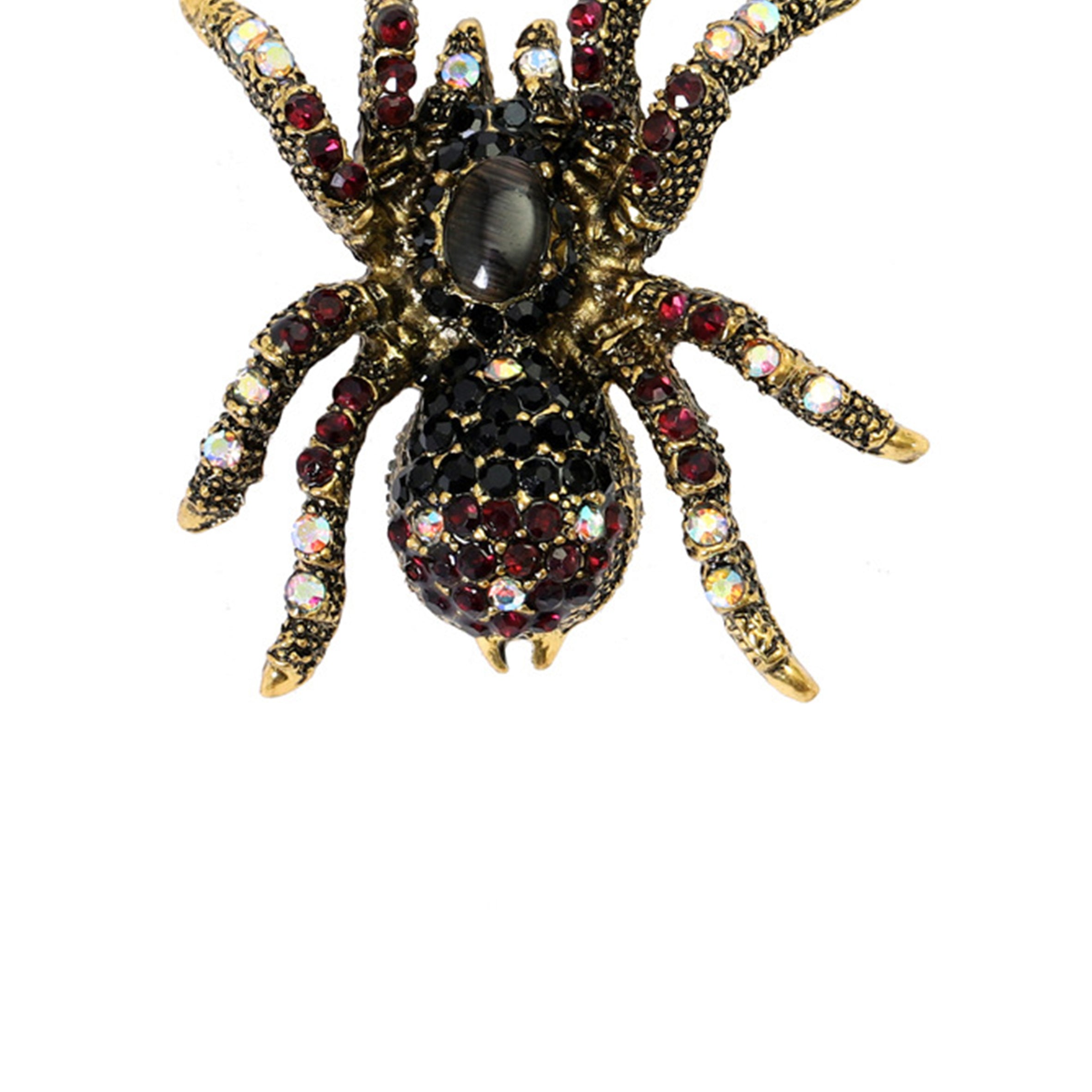 Spider Rhinestone Brooch PA4926