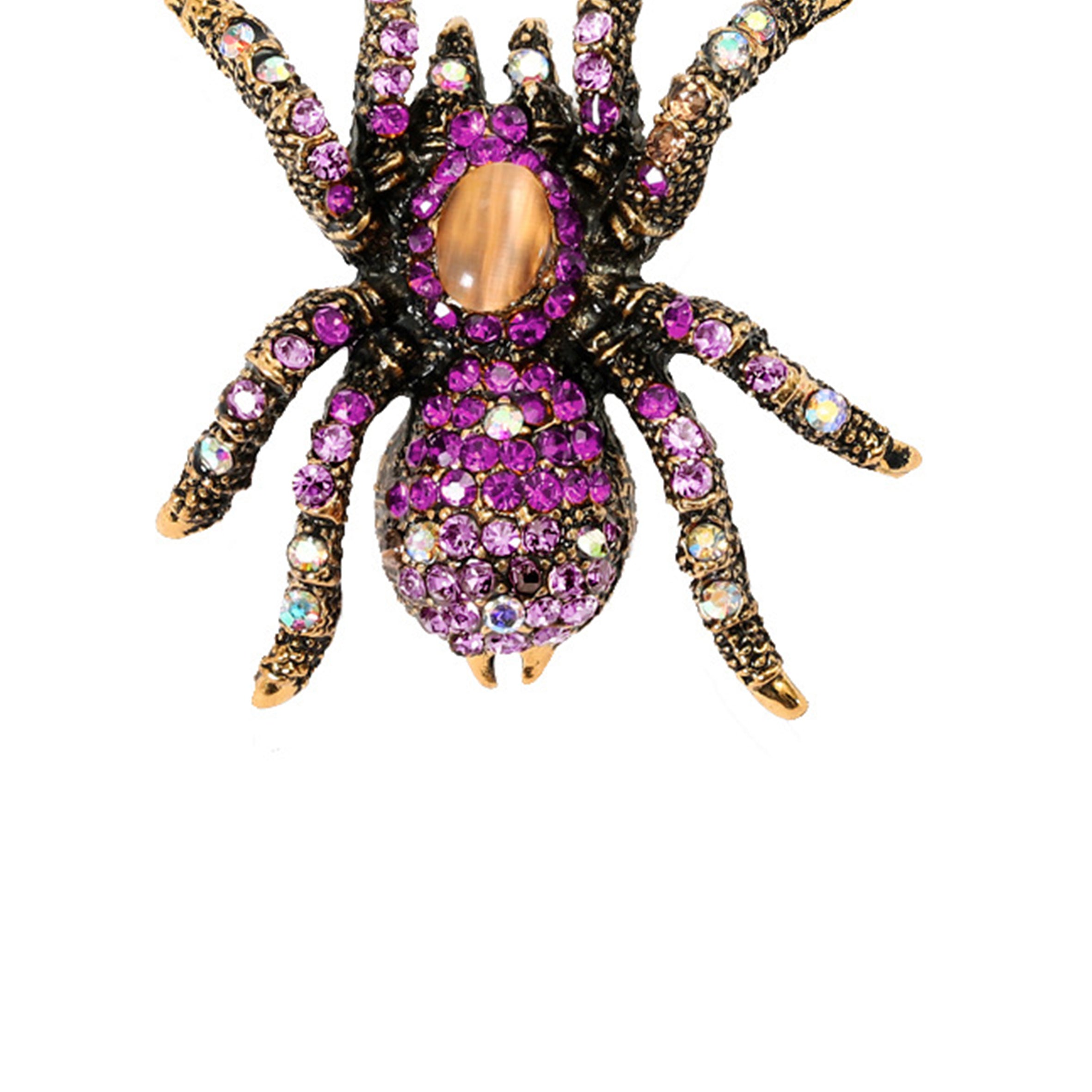 Spider Rhinestone Brooch PA4926