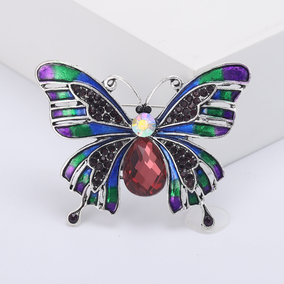 Butterfly Alloy Rhinestone Brooch PA5477