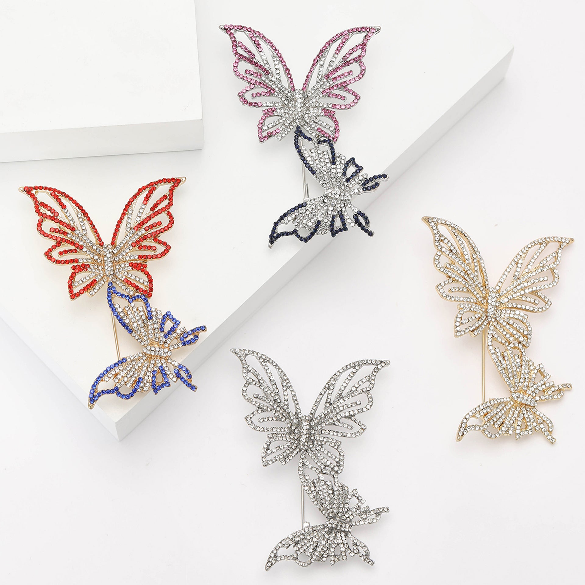 Double Butterfly Brooch PA5518