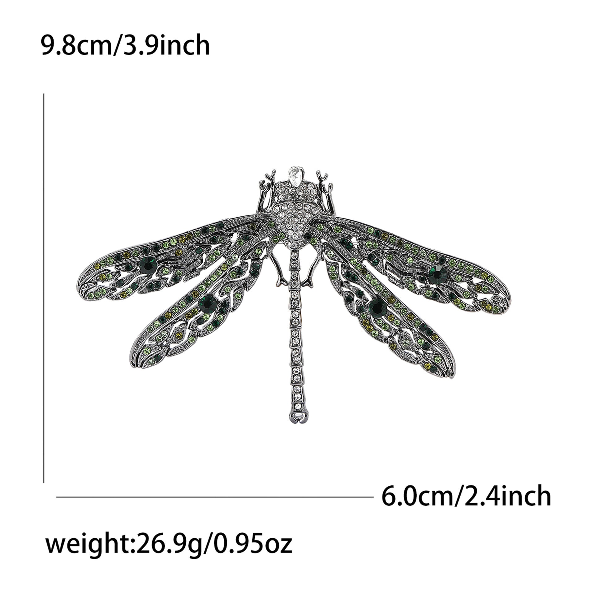 Dragonfly Alloy Rhinestone Brooch PA5749
