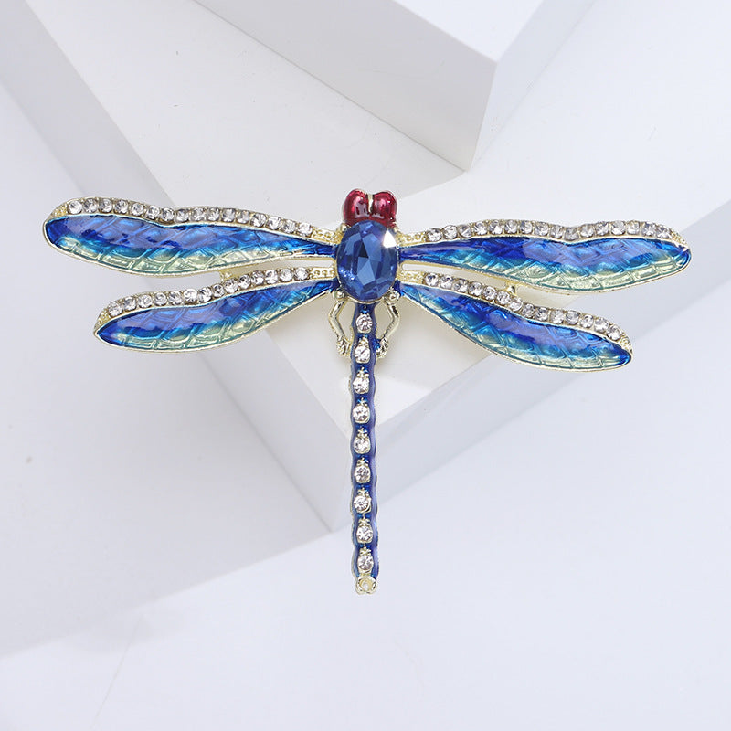 Dragonfly Alloy Rhinestone Brooch PA5779