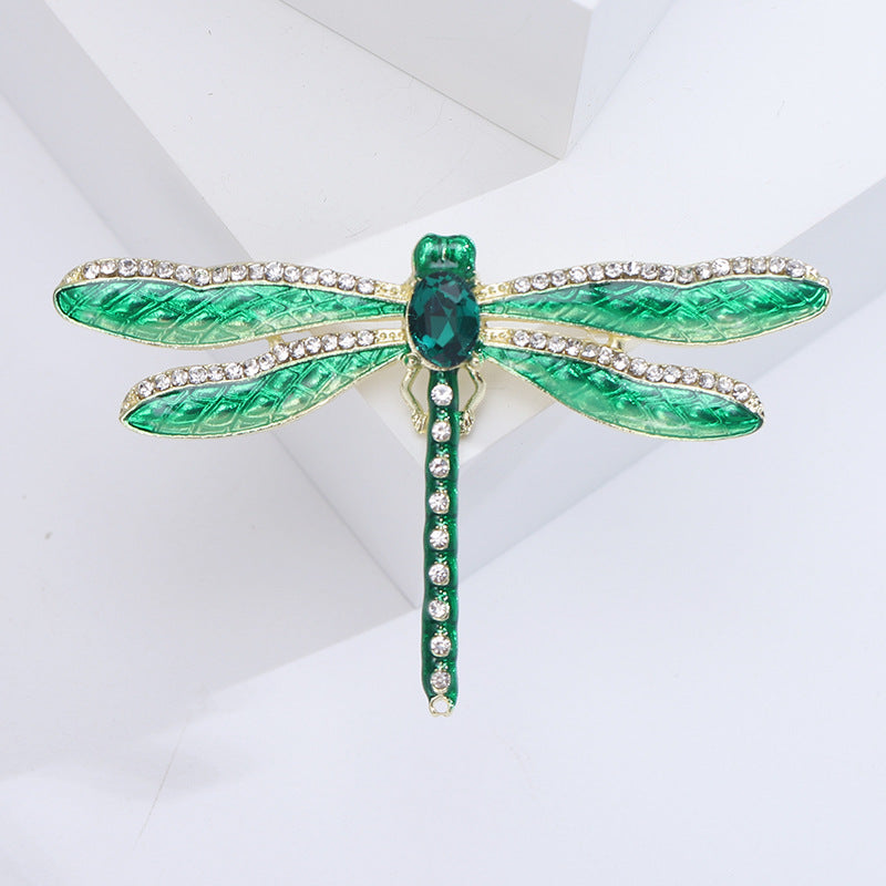 Dragonfly Alloy Rhinestone Brooch PA5779