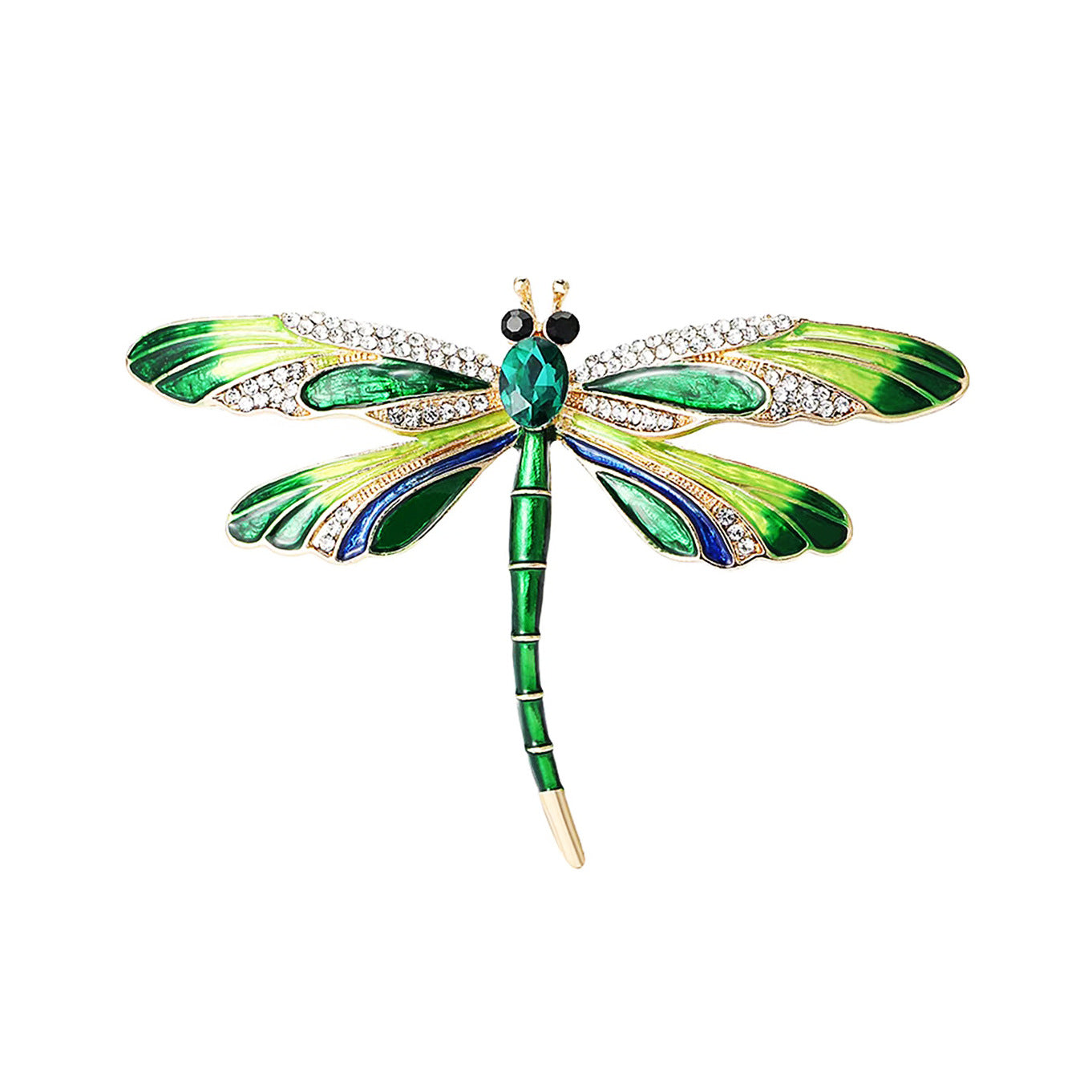 Dragonfly Alloy Rhinestone Brooch PA5785